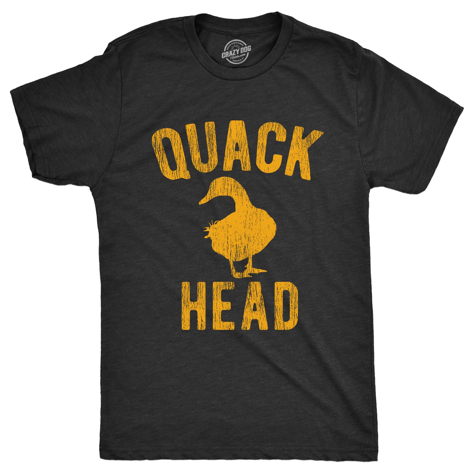 Mens Quack Head T Shirt Funny Duck Hunter Drug Addict Joke Tee for Guys