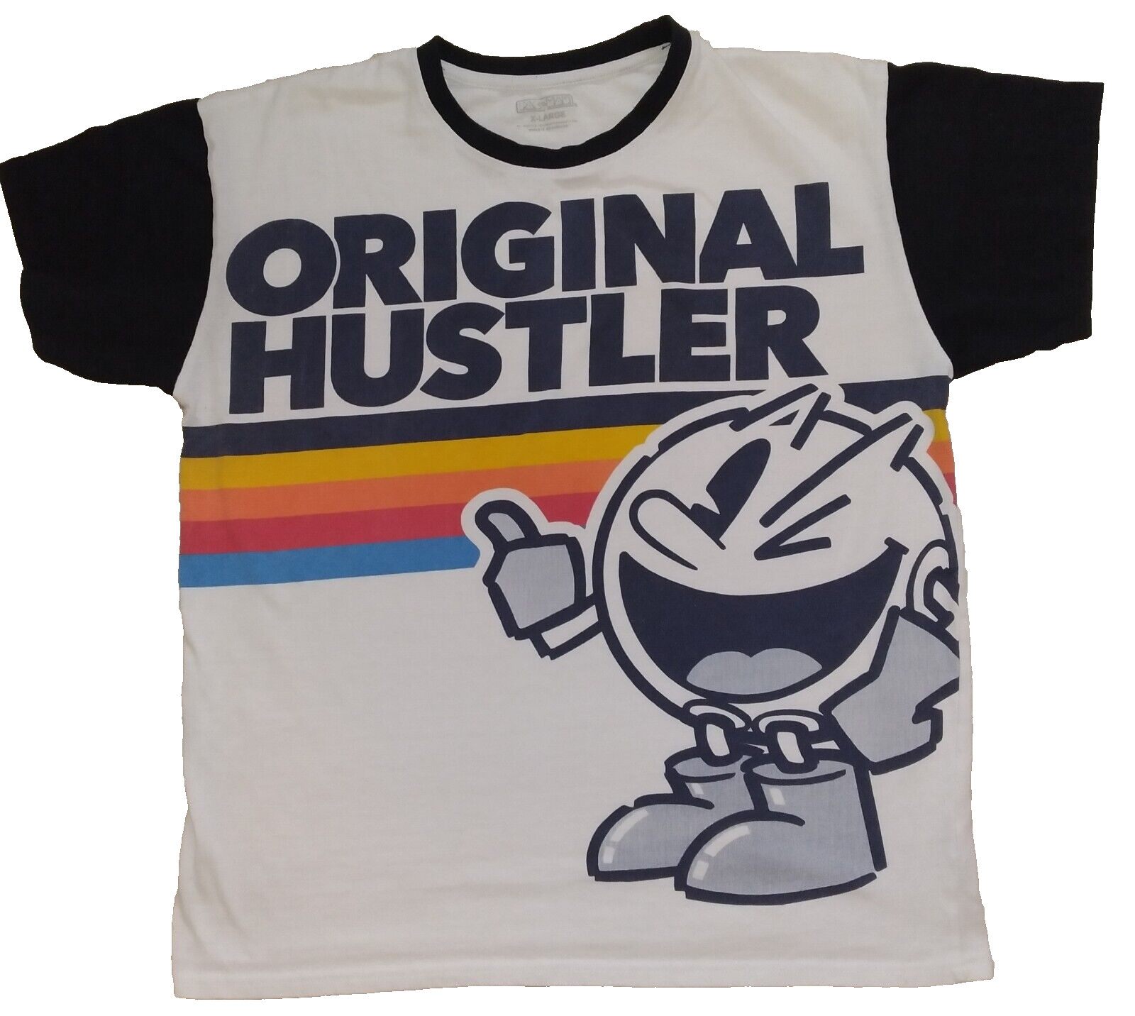 Brisco Apparel Men's ORIGINAL HUSTLER Pac Man T Shirt Retro Inspired Size XL EUC gallery