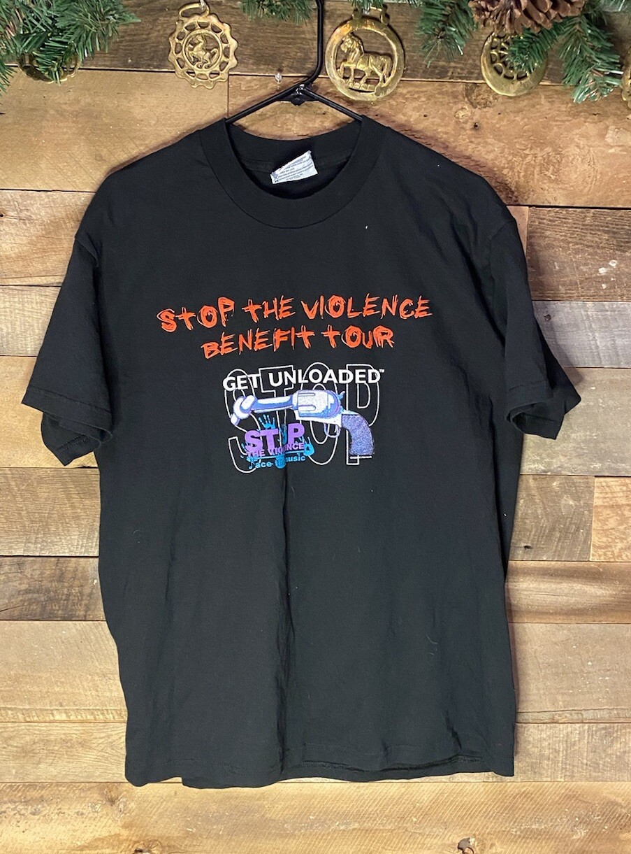 Lee vintage 90s Stop the violence benefit tour band tee Size Large gallery
