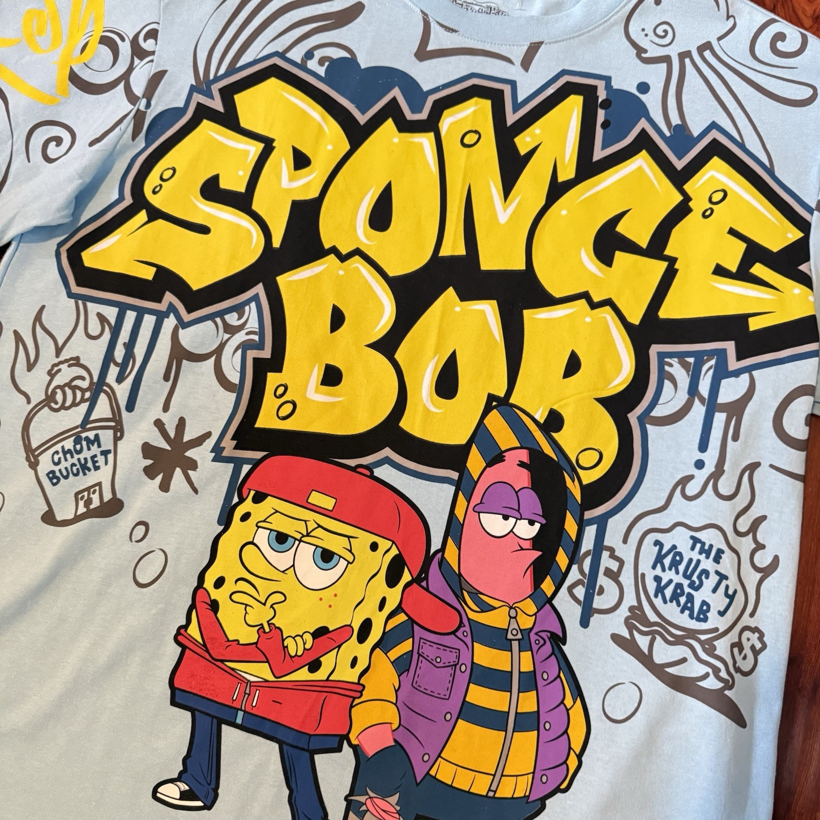 Nickelodeon SpongeBob Square Pants T shirt Size X-Large Mens Brand New Read Blw! gallery