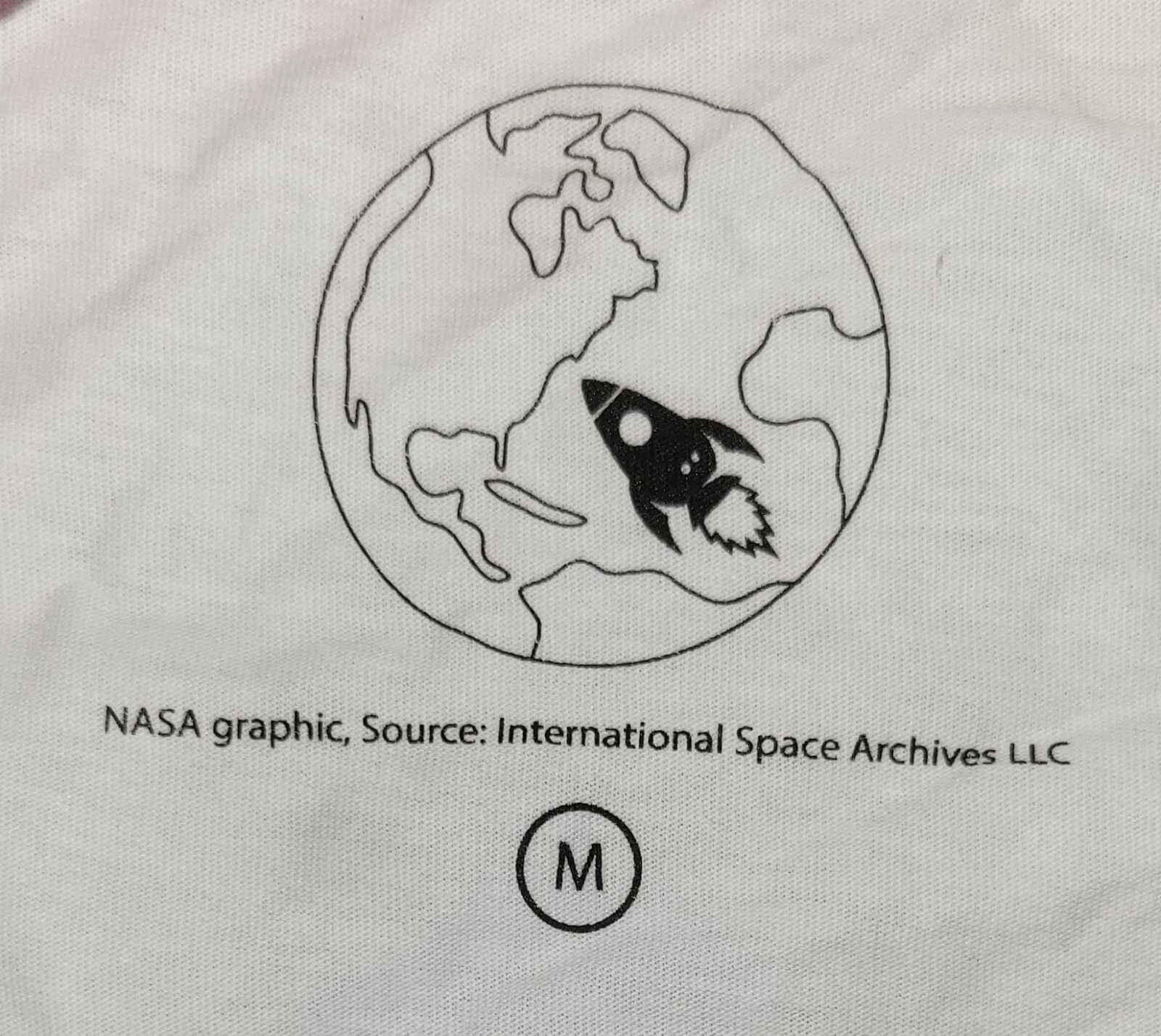 NASA White Shirt Top Adult Medium NEW WITH TAGS gallery