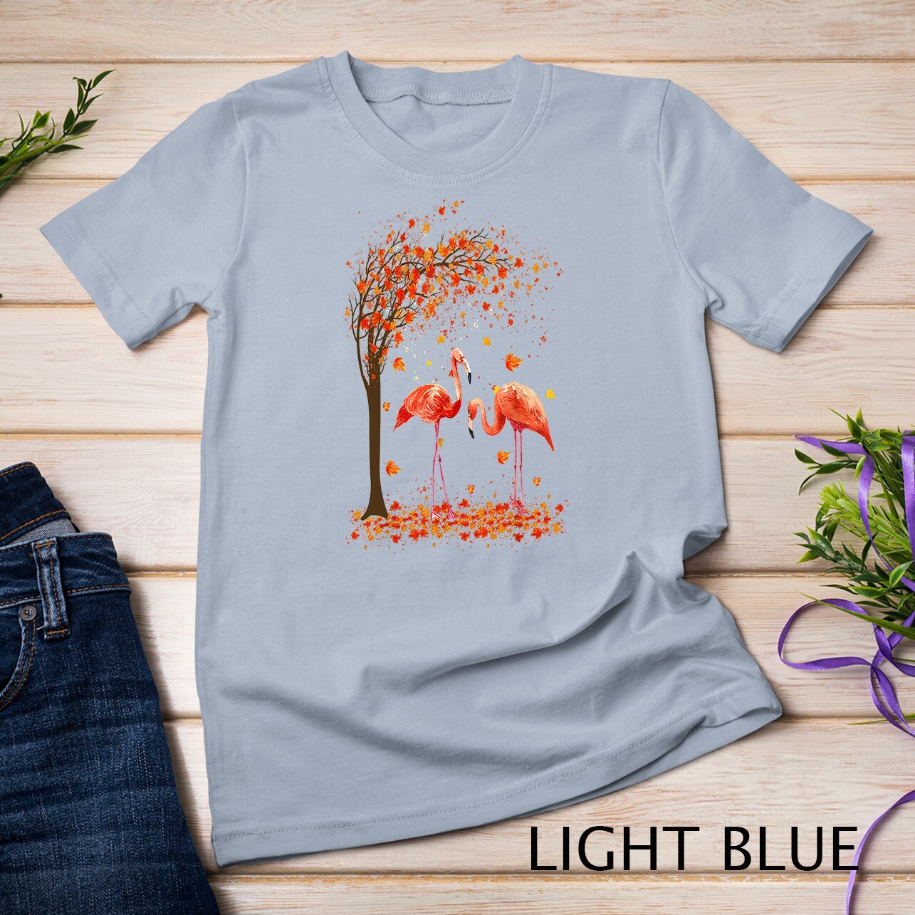 It's Fall Y'all Flamingo Thanksgiving Halloween Funny Unisex T-shirt gallery