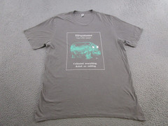 All Made 100% Organic Cotton Threat Connect Hippopotamus Graphic Tee Shirt XL