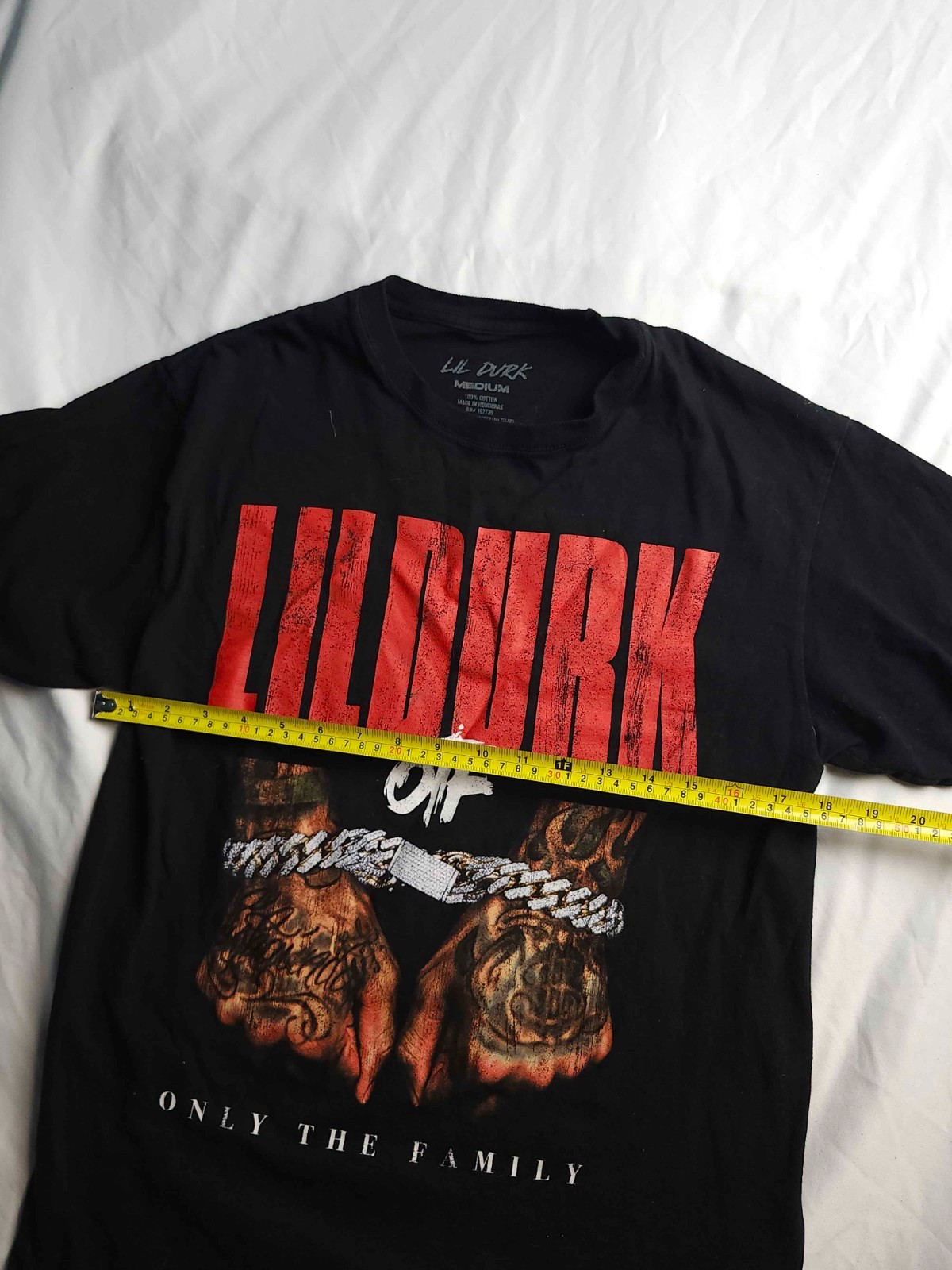Lil Durk Only The Family OTF T-Shirt Mens Medium Black Graphic Hip Hop Gorpcore gallery