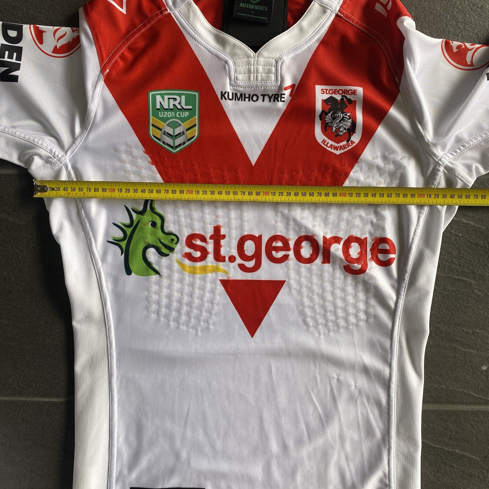 Rugby League Player Issue Jersey Spare St George Dragons NRL U20s Grip Size L gallery