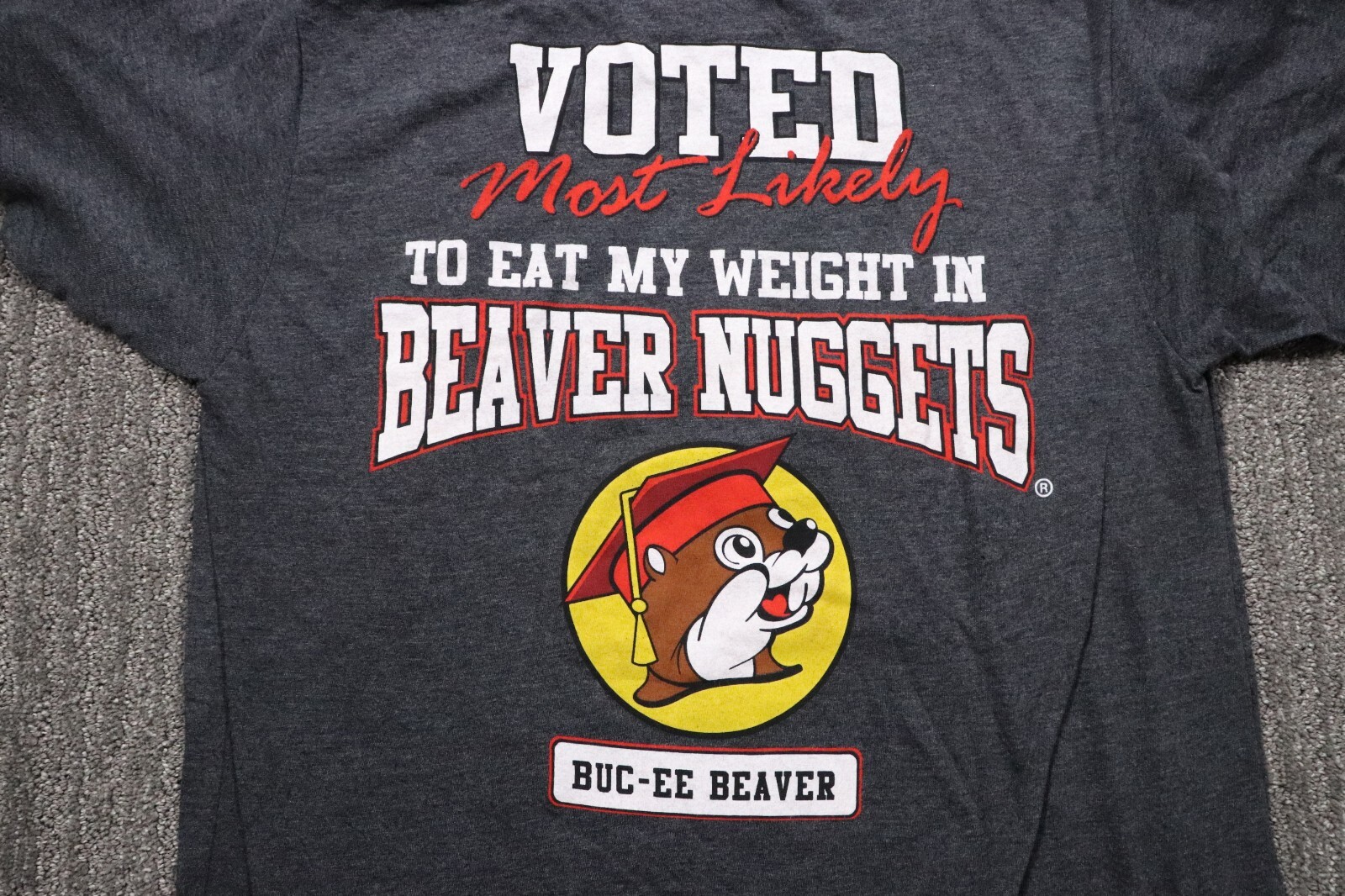 Buc-ee's Lot of 2 Adult medium T-Shirt 2022 Seniors Beaver Nuggets NWT gallery