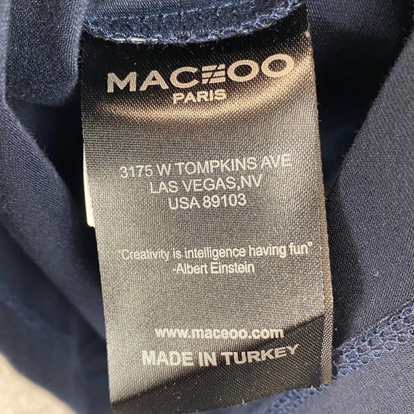 Maceoo navy t-shirt lion logo mens L multicolor embroidered neon gallery