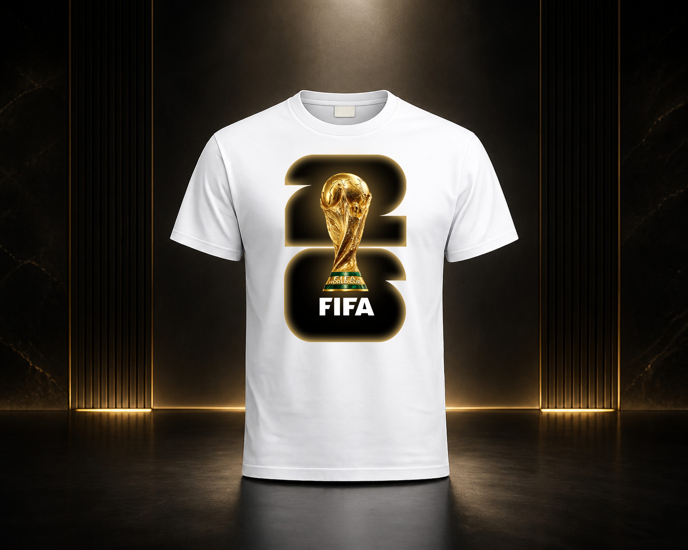 Custom FIFA World Cup 2026 T-Shirt Personalized Name Number Flag Soccer Fan Tee
