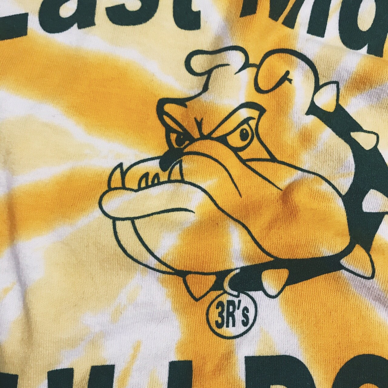 Classic High School Sports Tee East Middle Bulldogs Mascot Tie Dye Small gallery