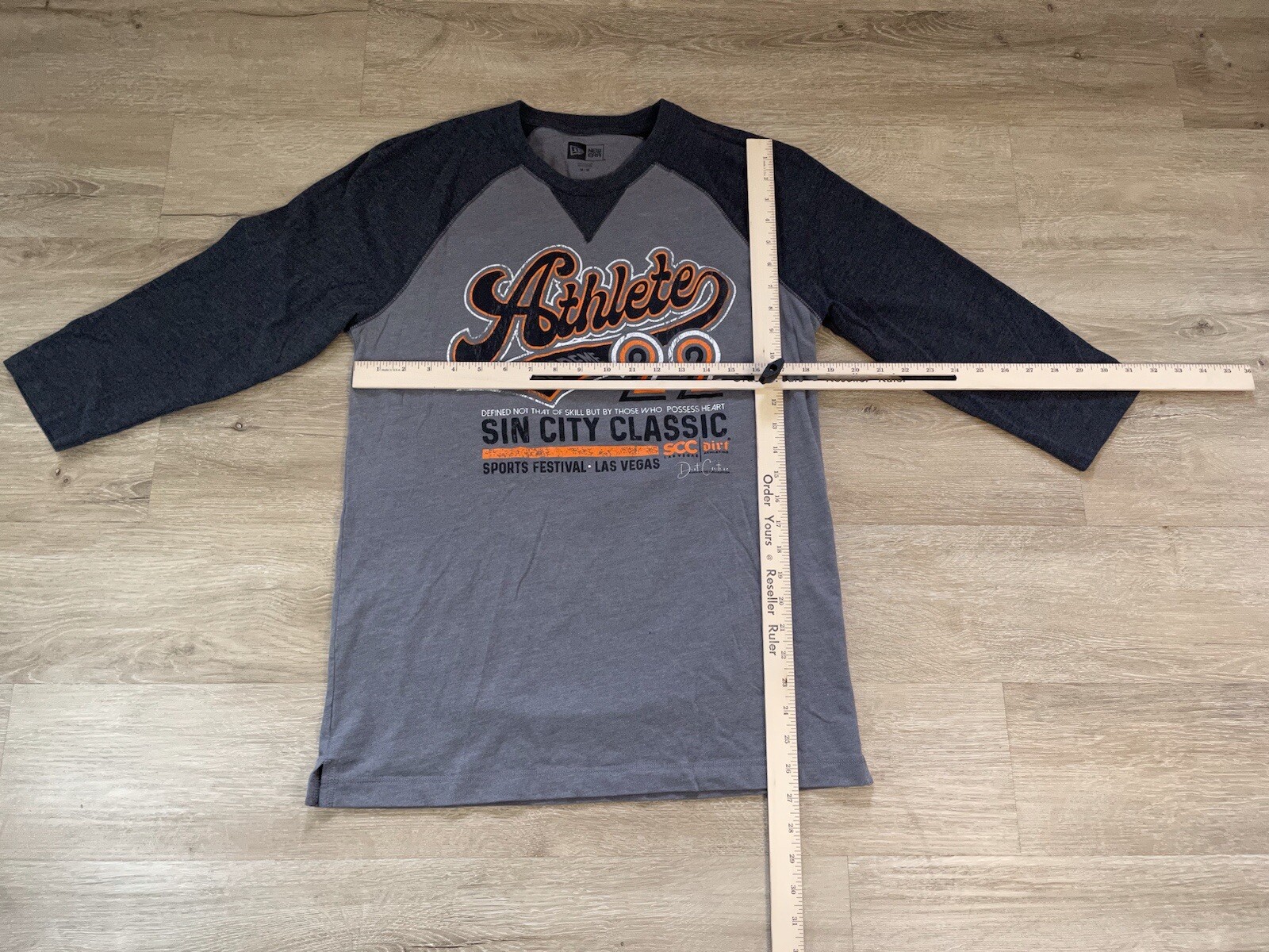 Men’s Sin City LGBT Sports Festival Sz M Gray Black Raglan T-shirt Crew Neck gallery