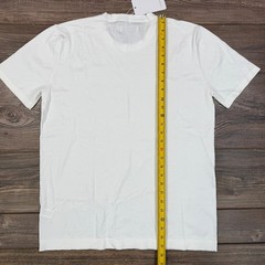 Collars & Co Mens Size Large Maranello Mid-Weight Cotton & Silk Tee White NEW