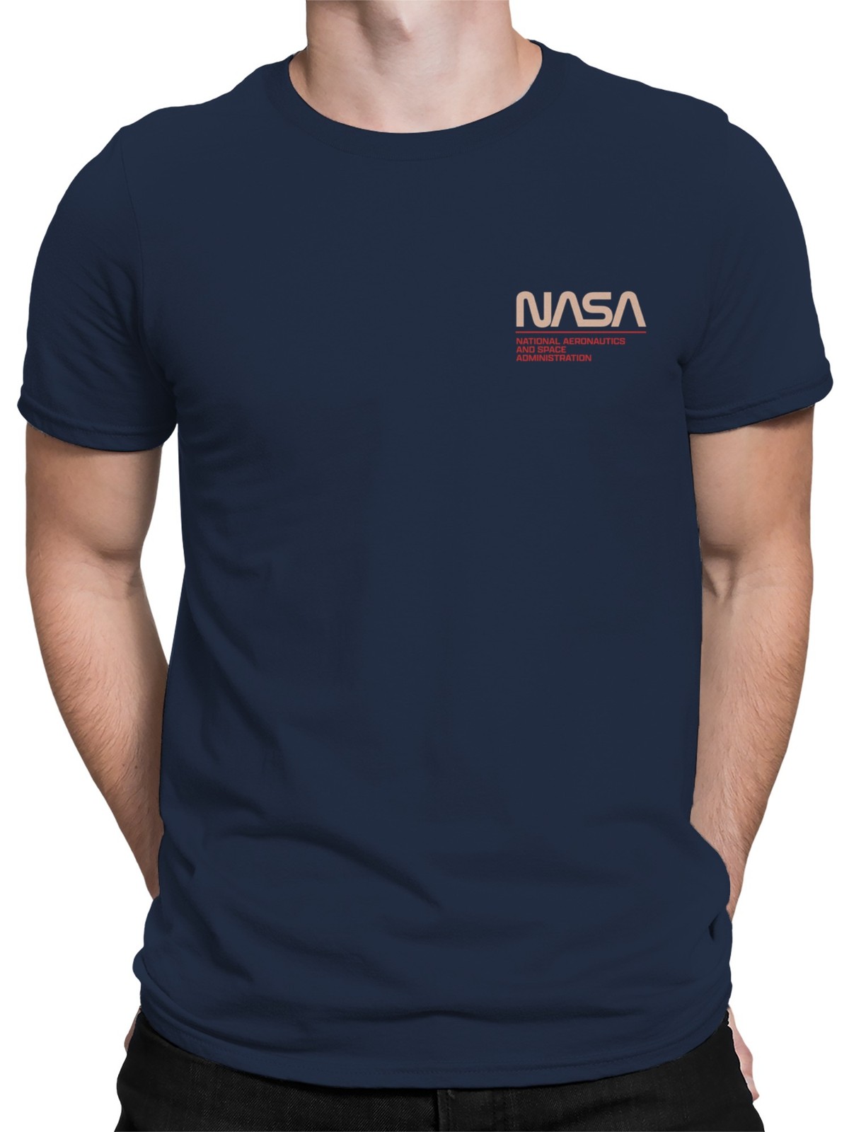 Officially Licensed Nasa Retro Logo Design Men's T-shirt gallery
