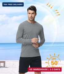 Kinglaman 6 Pack Long Sleeve Shirts for Men Dry Fit UPF 50+ Athletic Gym SPF UV