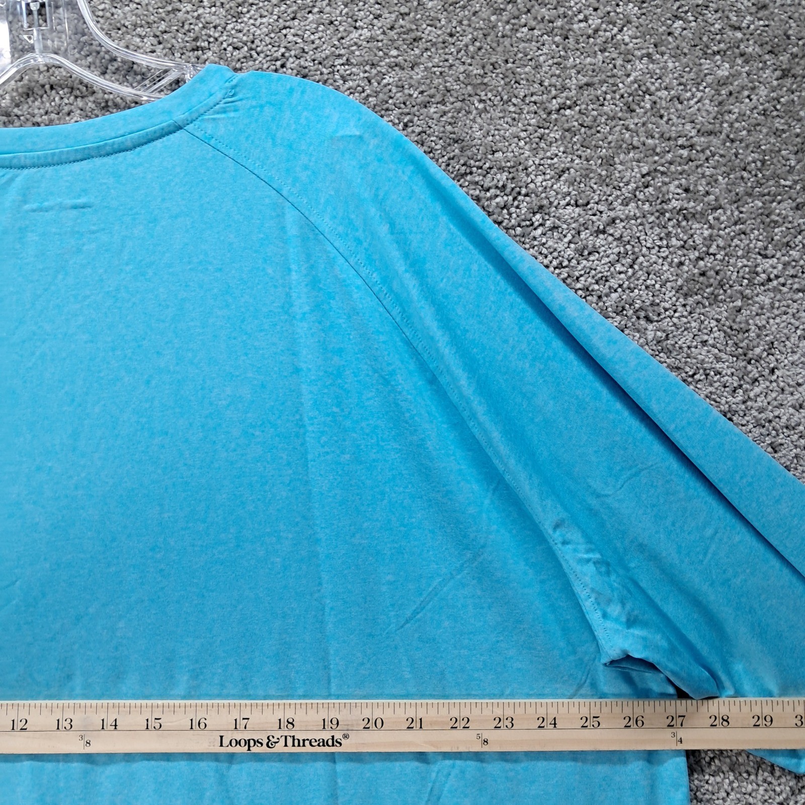 JumGear Mens 3XL Blue Heather Long Sleeve Performance Shirt Crew Neck Raglan gallery