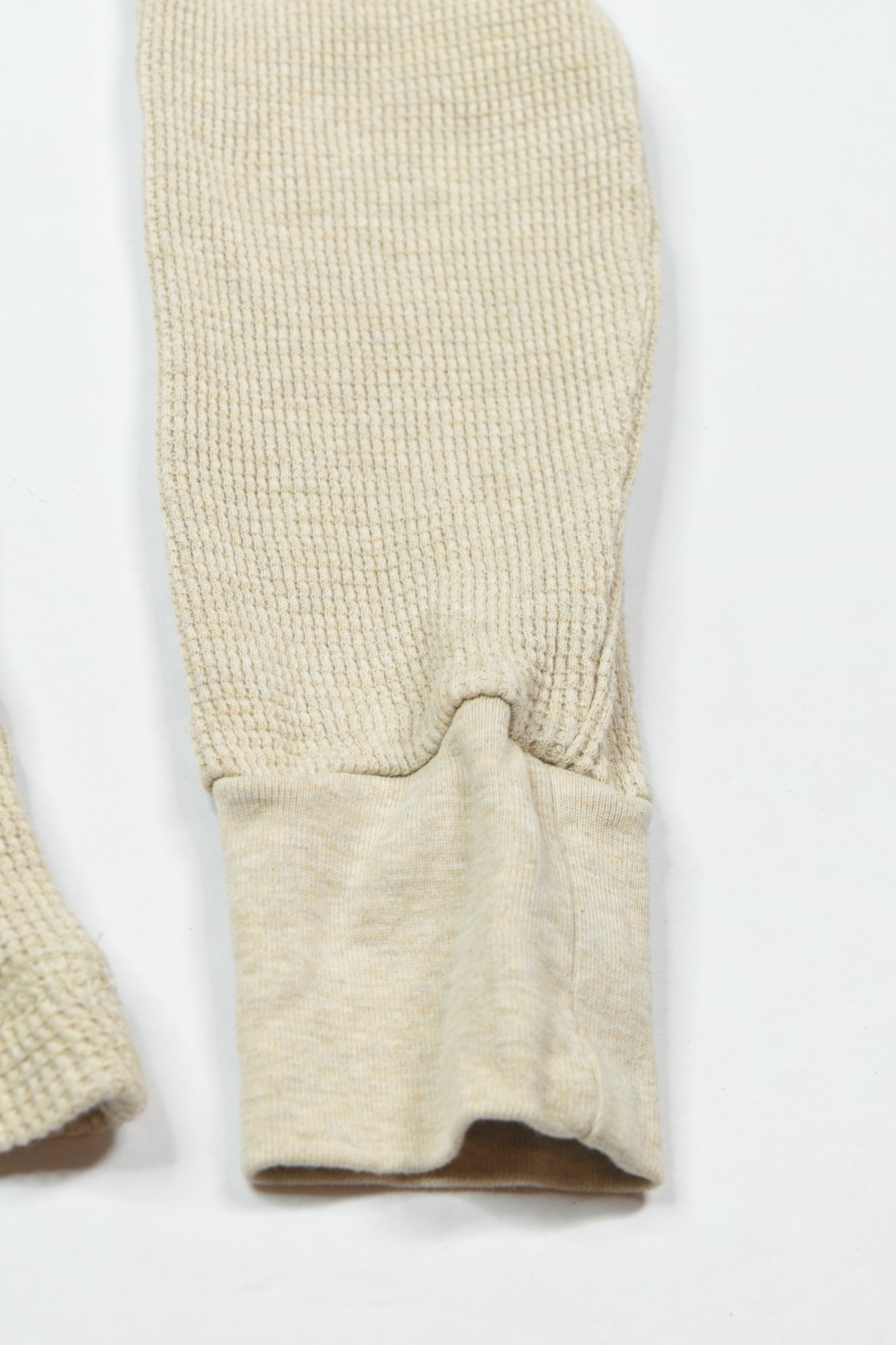 Polo Ralph Lauren Waffle-Knit Thermal Shirt Mens Small Beige Long Sleeve Slim gallery