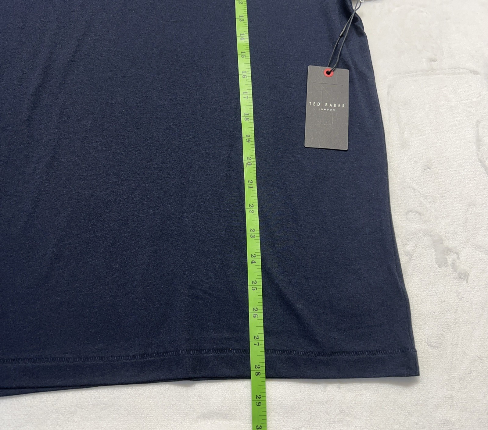 NWT Ted Baker Mens S London Logo Tee Lounge T-Shirt Navy Blue Short Sleeve gallery
