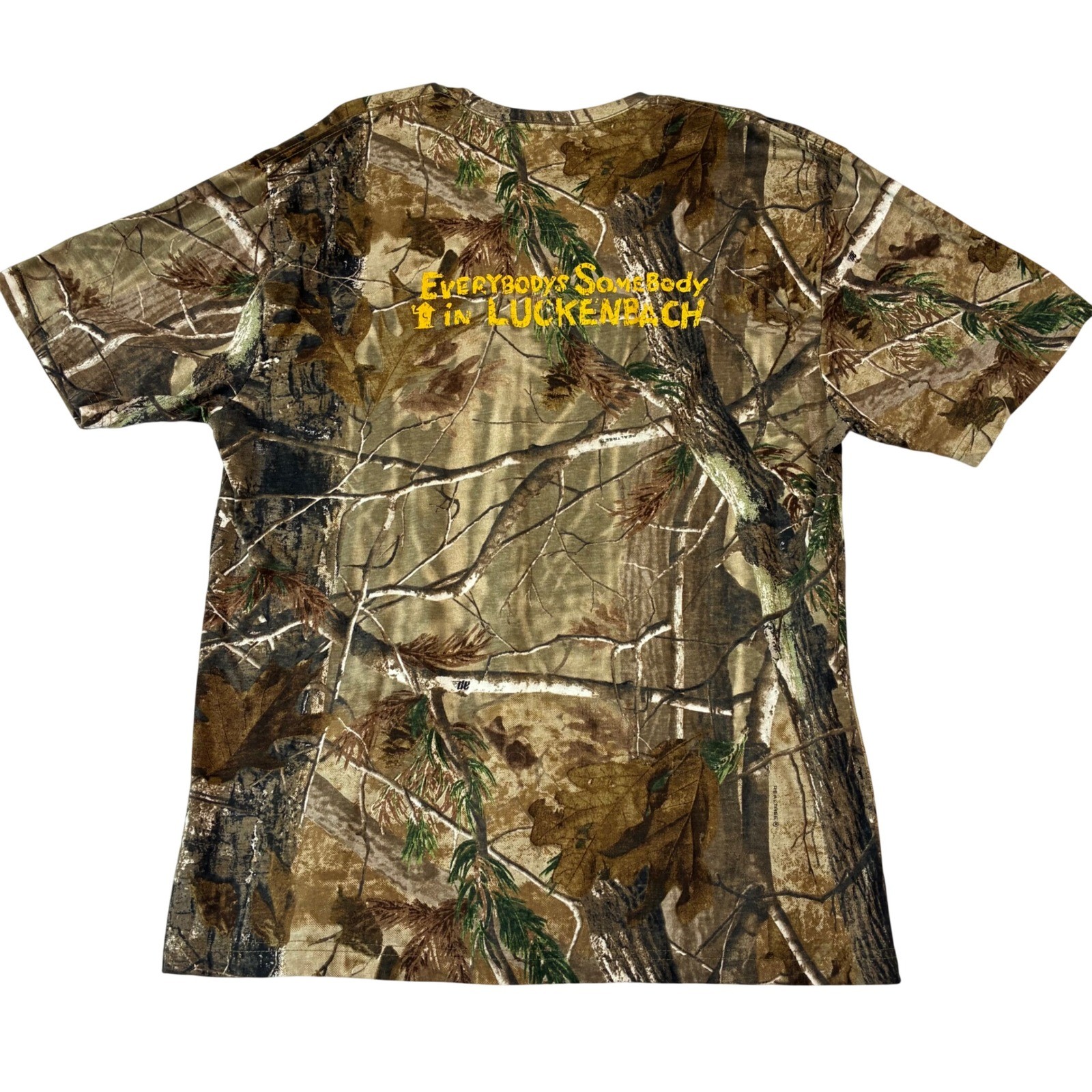 Code V T-Shirt Men XL Camo Luckenbach Texas Realtree Graphic Tee Souvenir gallery