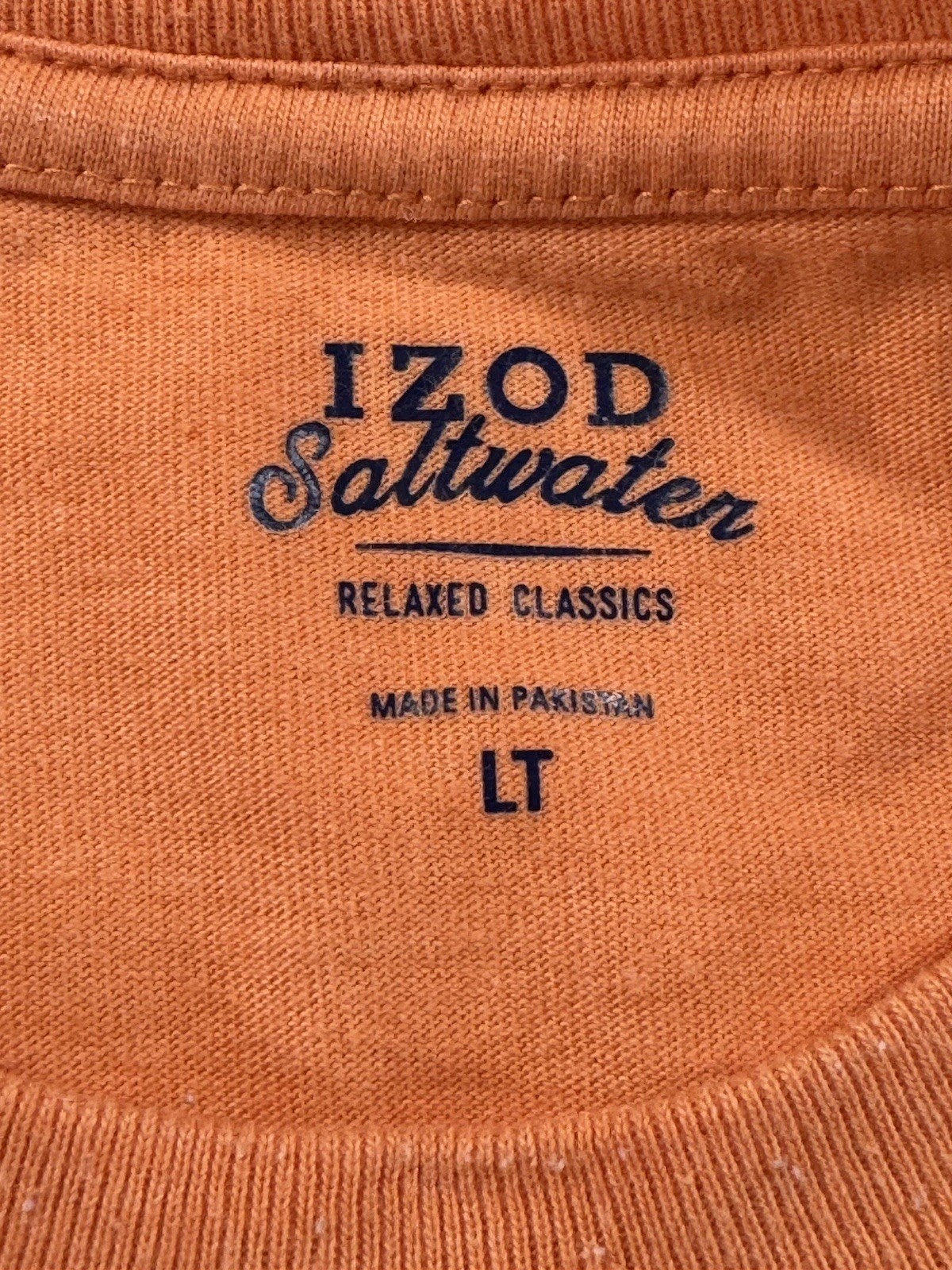 IZOD Saltwater Large Tall Mens Swordfish T-Shirt Orange Sport Fish Sea Ocean gallery