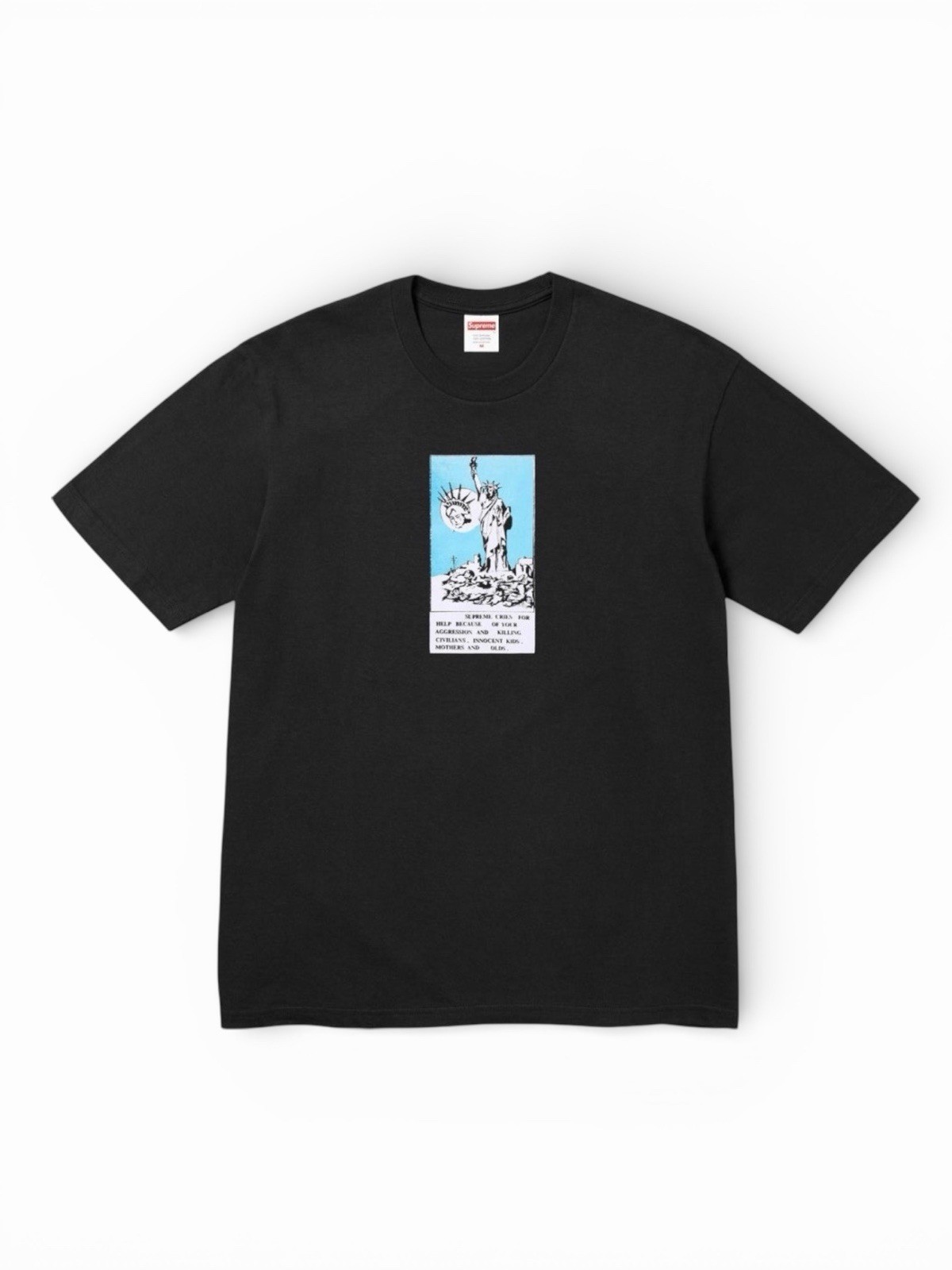 Supreme Liberty Tee Size Med Black FW24 Supreme New York New In Bag SS24