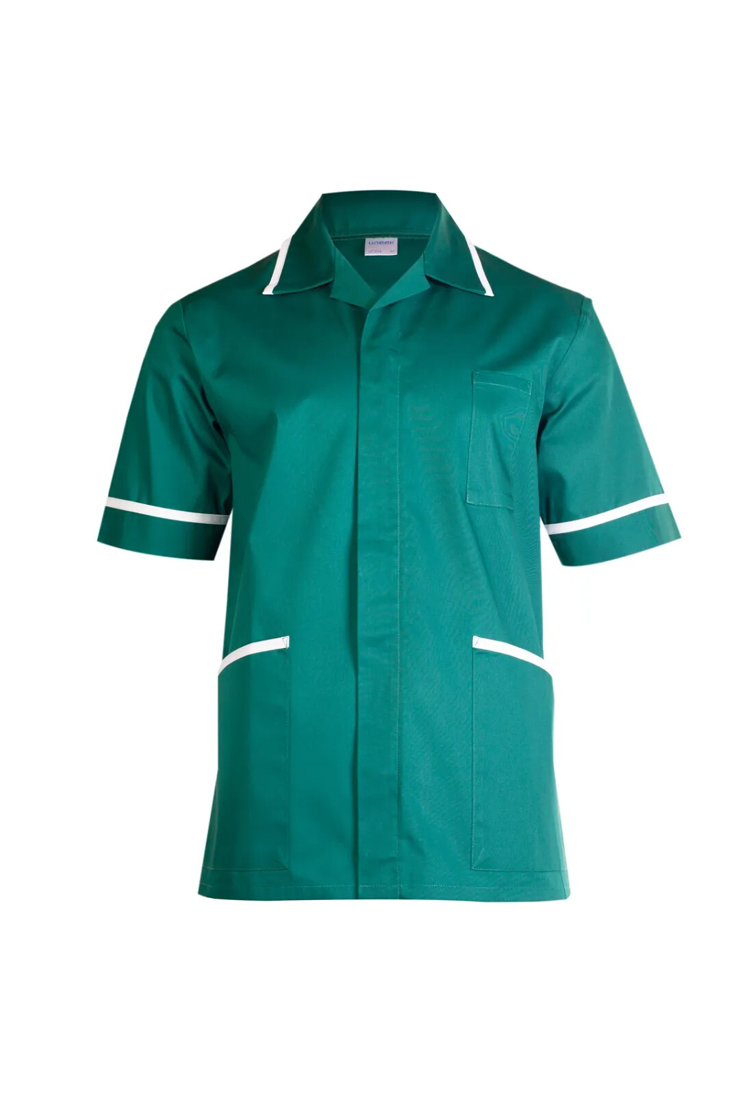 Mens Premium Tunic Uneek Healthcare Hospital Nurse Salon Spa Barbers Plain UC924 gallery