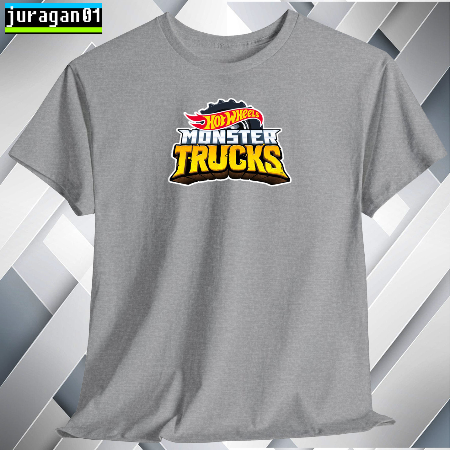 HW Monster Trucks T-Shirt Logo Many Colors Size S to 5XL Made in USA gallery