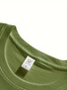 Men's Classic Solid Plain Cotton Round Hem Scallop Essentials Tshirt S-2XL gallery