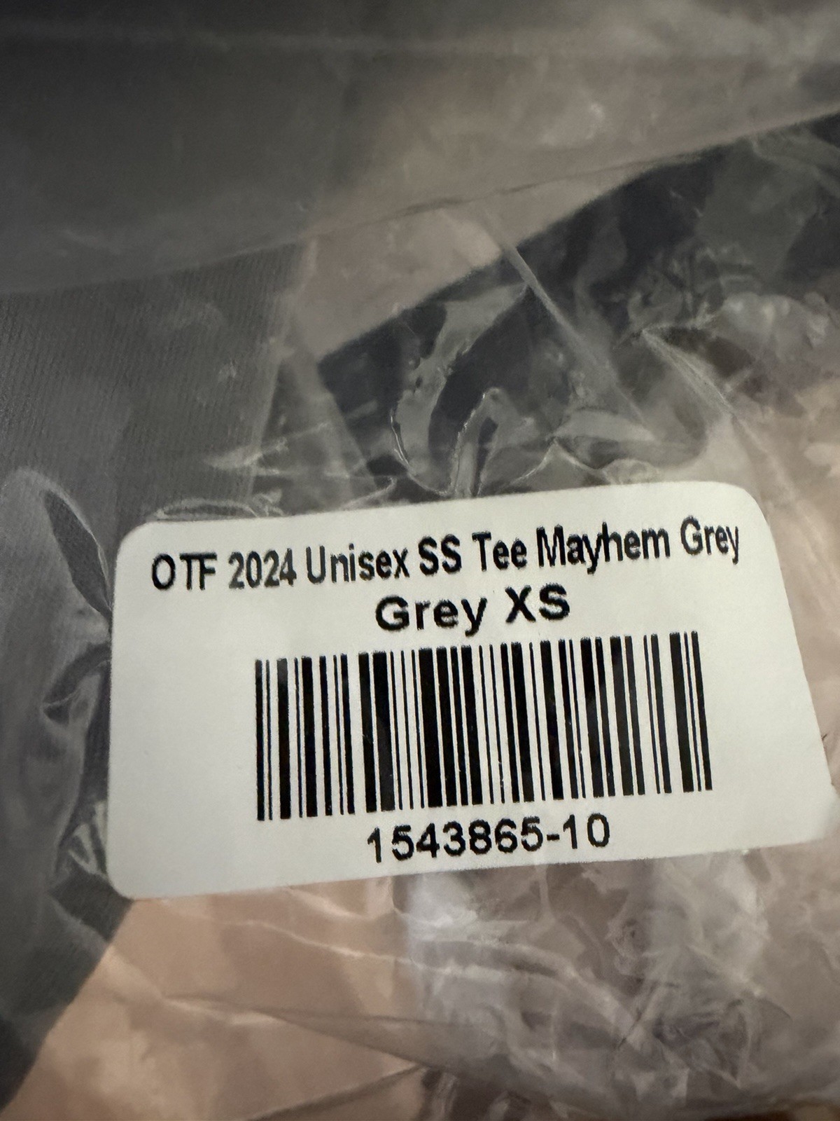 OTF 2024 Mayhem Graphic Print T-Shirt, Short Sleeve Crew Neck, XS Gray gallery