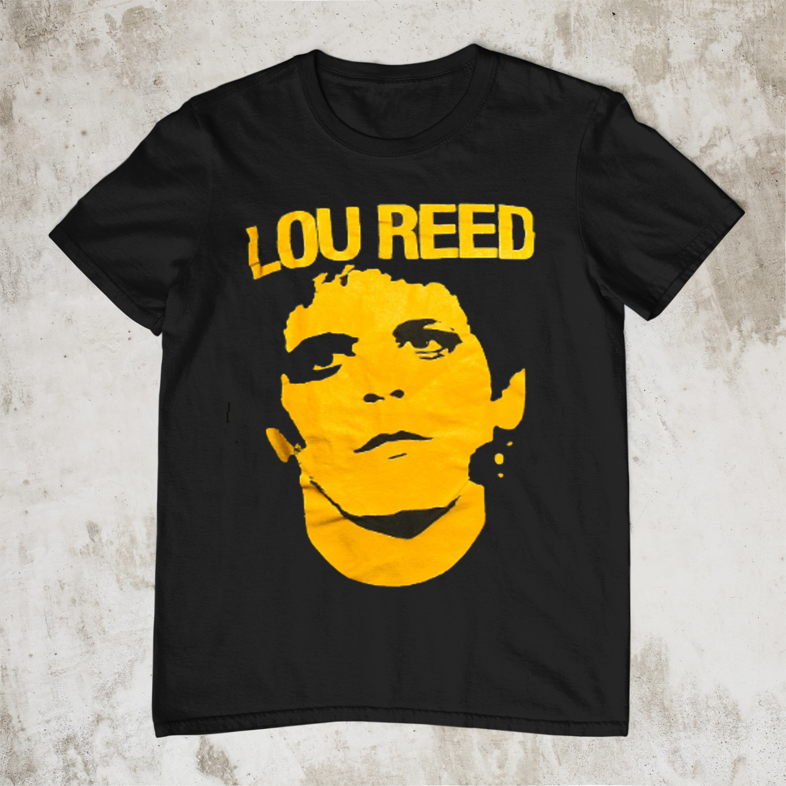 Lou Reed Face Short Sleeve Gift For Fan Black All Size Shirt gallery