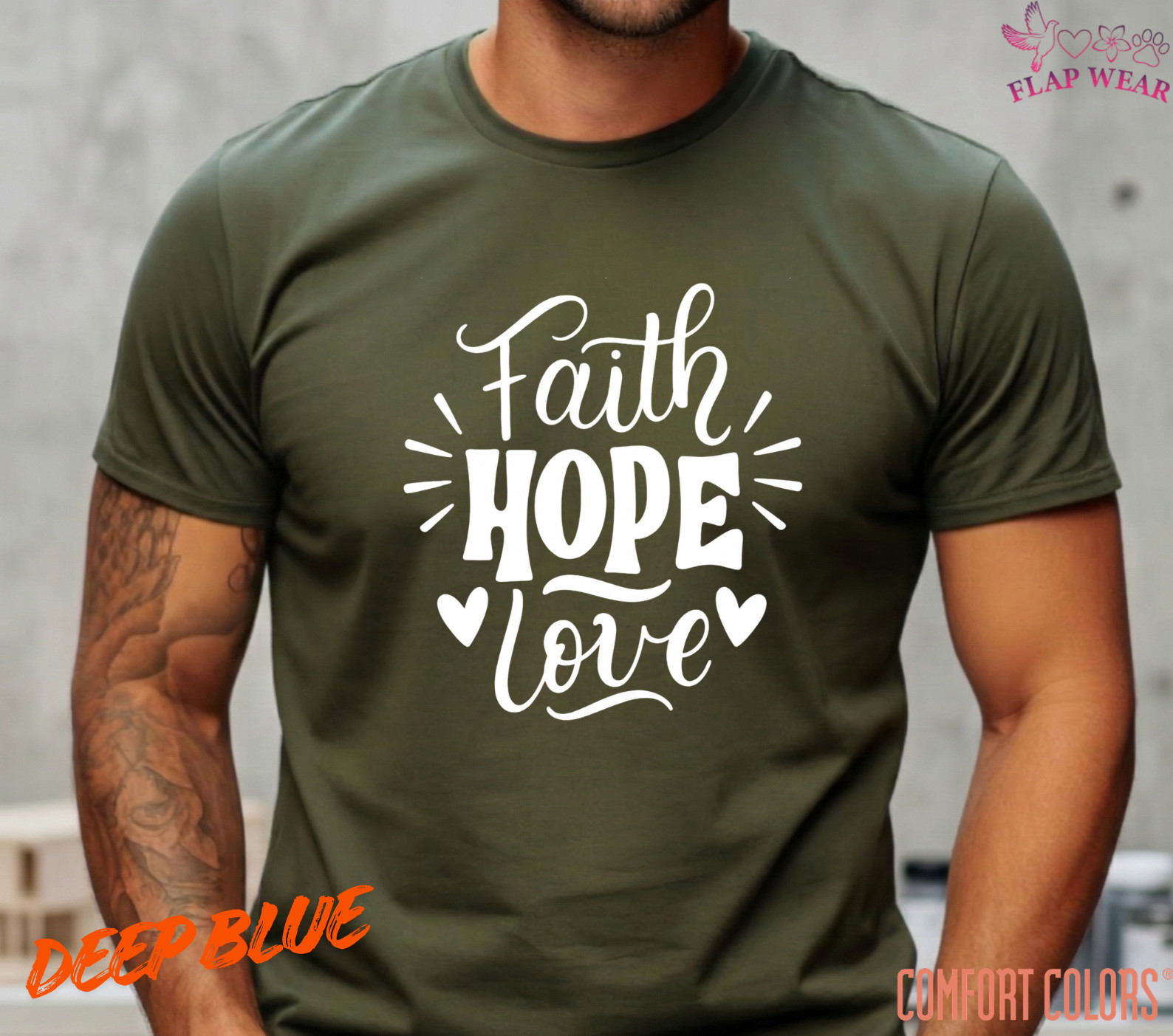 Unisex Retro Faith Hope T-Shirt, Men T shirt,Women T shirt Gift Religion Top gallery