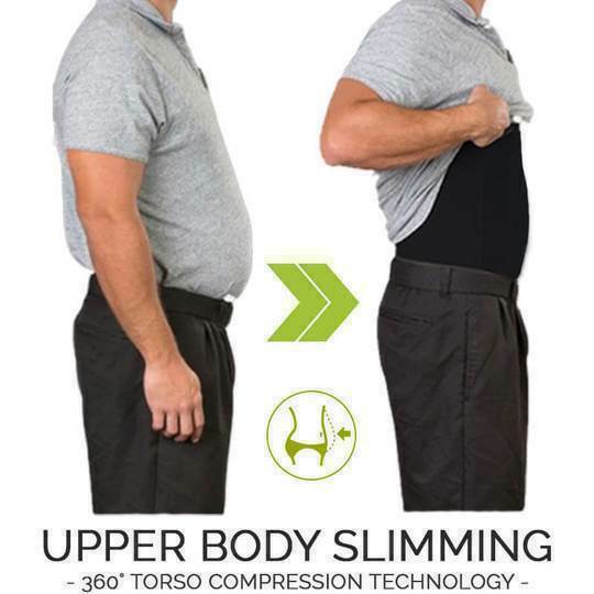 Classix Man Body Toning T-Shirt The Ultra Durable Body Compression Shapewear Top gallery