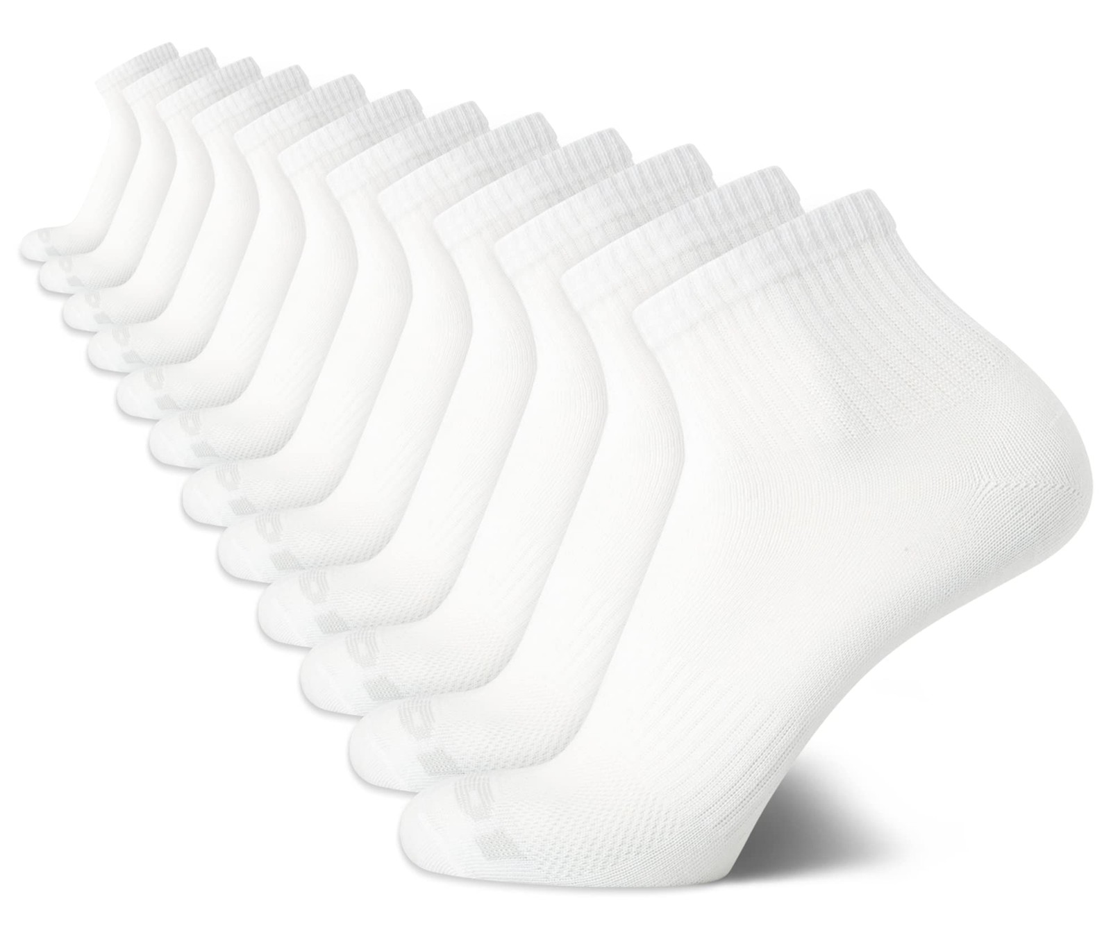 Mens Quarter Socks - 12 Pack Lightweight Athletic Quarter Length Ankle Socks ... gallery