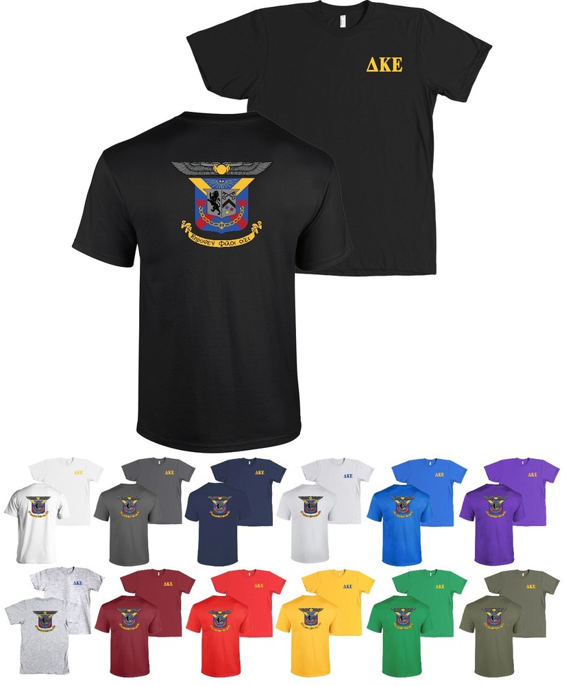 Delta Kappa Epsilon Fraternity Bella + Canvas Shirt DKE Crest – NEW