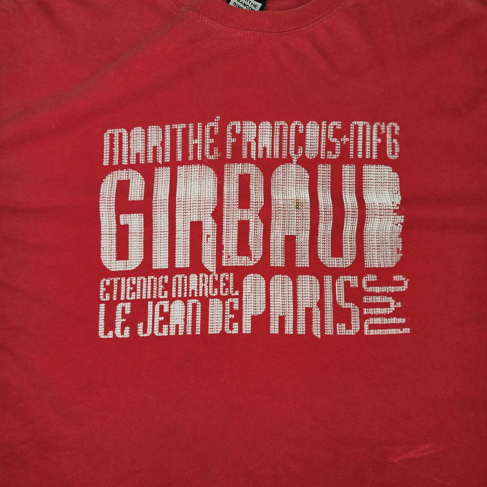 Marithe Francois Girbaud Shirt Mens XL Red Graphic Paris NYC Streetwear Tee gallery