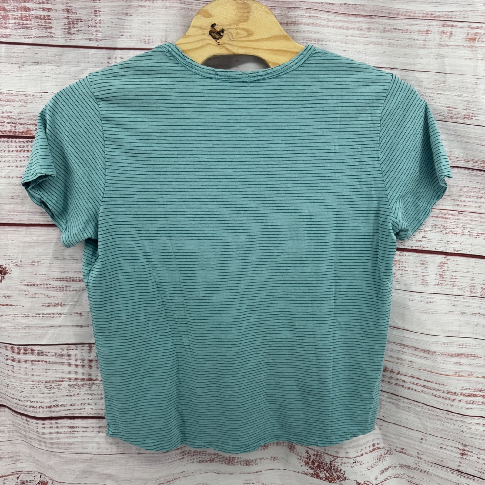 Marine Layer Shirt Mens Large Striped Short Sleeve Pocket Crewneck Casual Preppy gallery