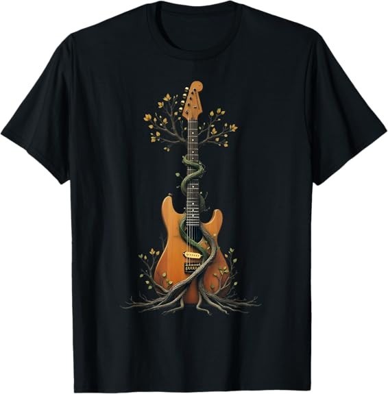 NEW LIMITED Acoustic Guitar Tree of Life Guitar Player Guitarist T-Shirt S-3XL
