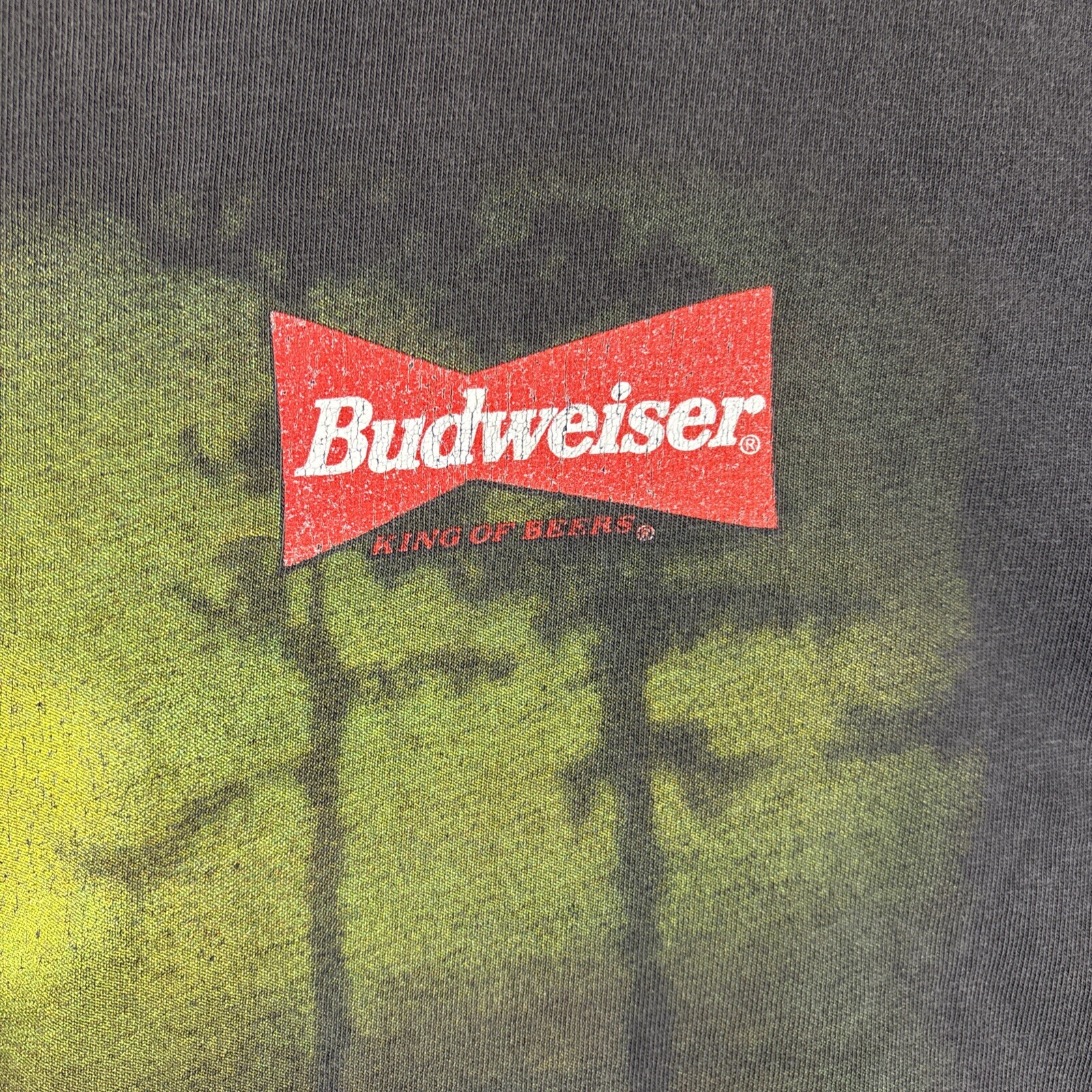 Vintage 1996 Budweiser T-Shirt Bud Weis Er Frogs Lilly Pads Sz LARGE gallery