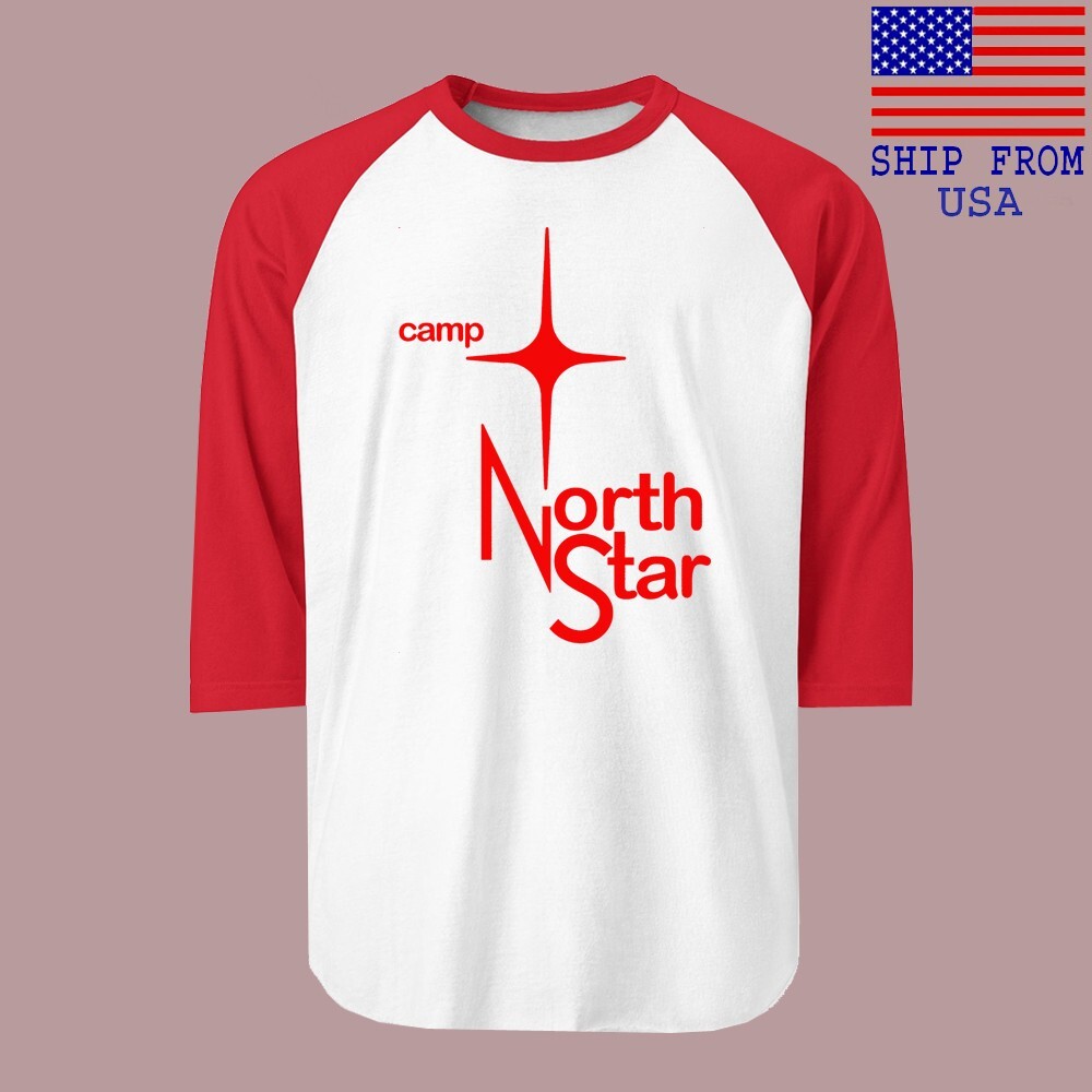 Camp North Star Men’s Raglan Red Size S-2XL