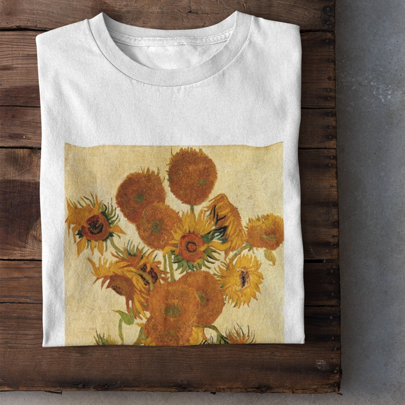 Vincent van Gogh - Sunflowers T-Shirt - Aesthetic Art T-shirt Unisex Tee gallery