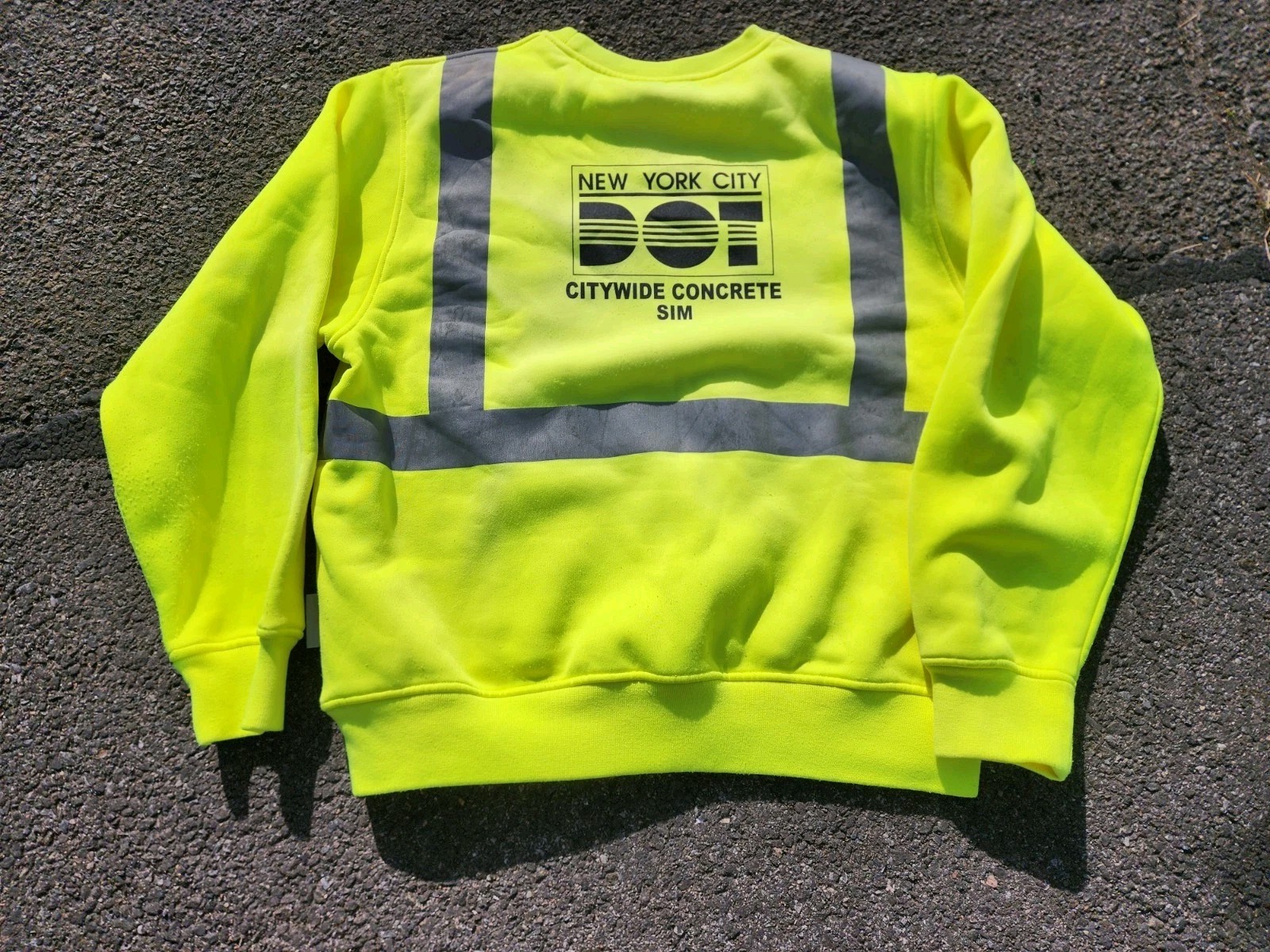 Vintage NYC DOT SIMS Brooklyn Street Maintenance Long Sleeve XL High-Vis (Used) gallery