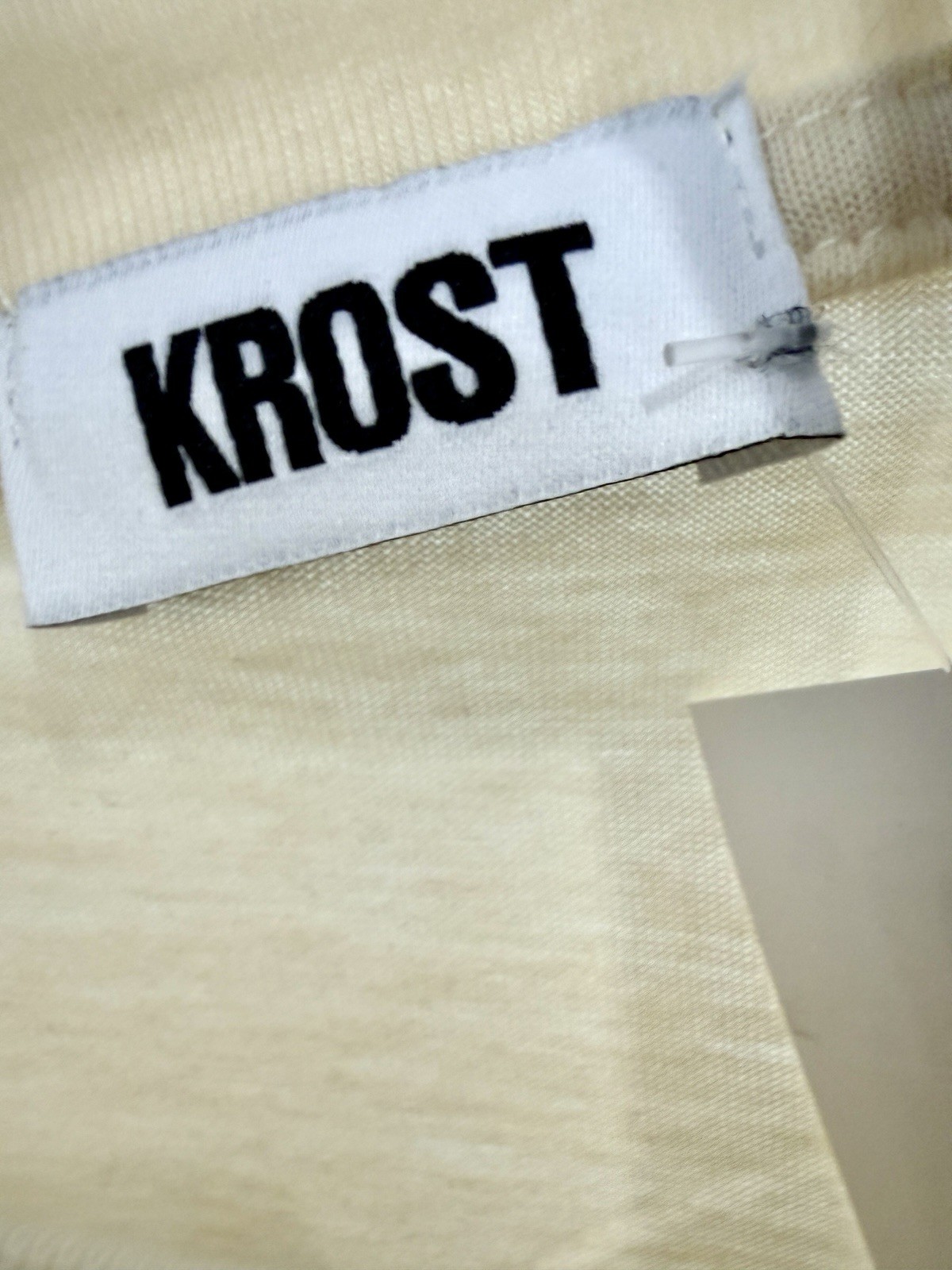 Krost Men's Rivet Pocket T-Shirt Size L Beige NWT gallery