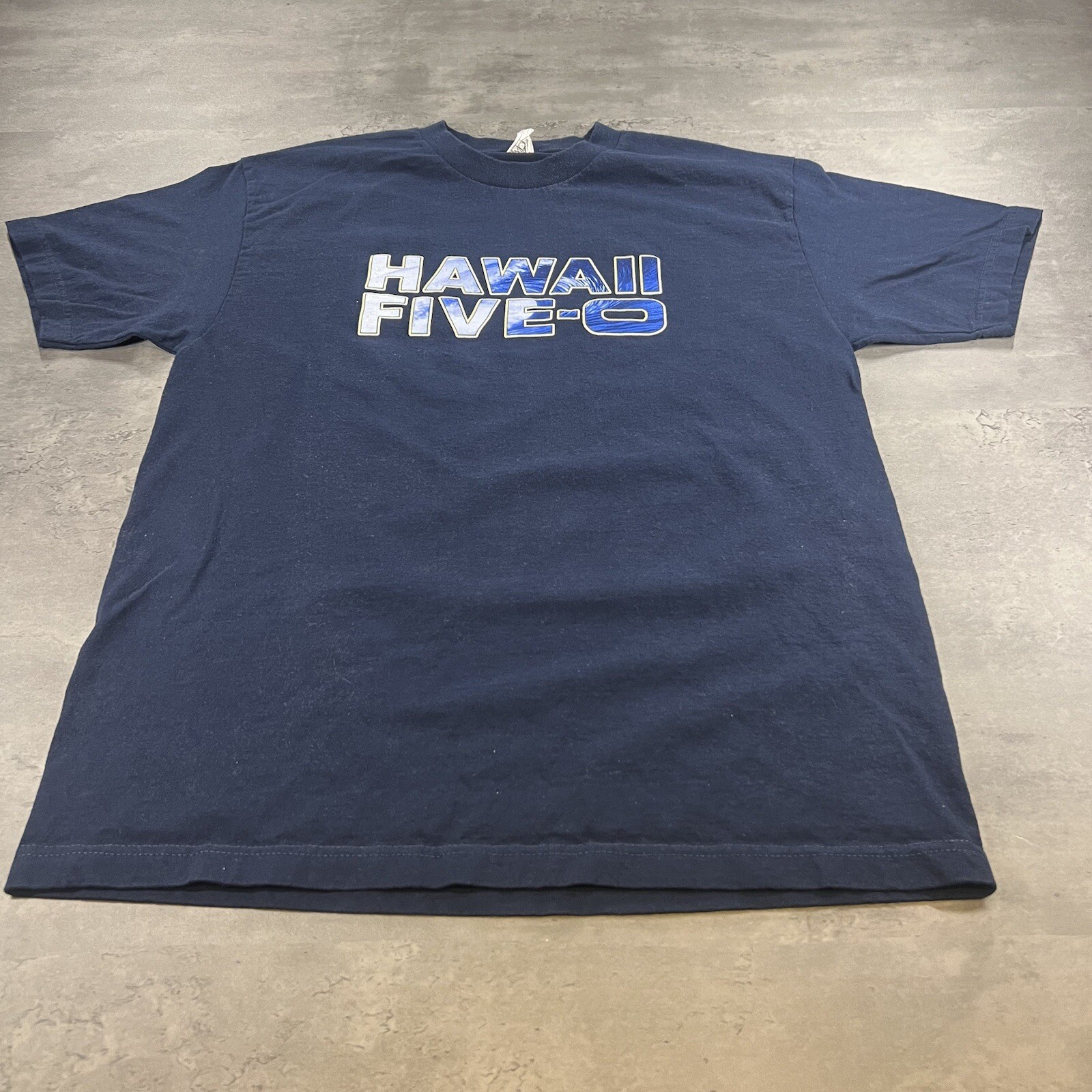 Hawaii Five O Shirt Adult L Blue TV Show Promo Crime Murder Mystery Police Drama gallery