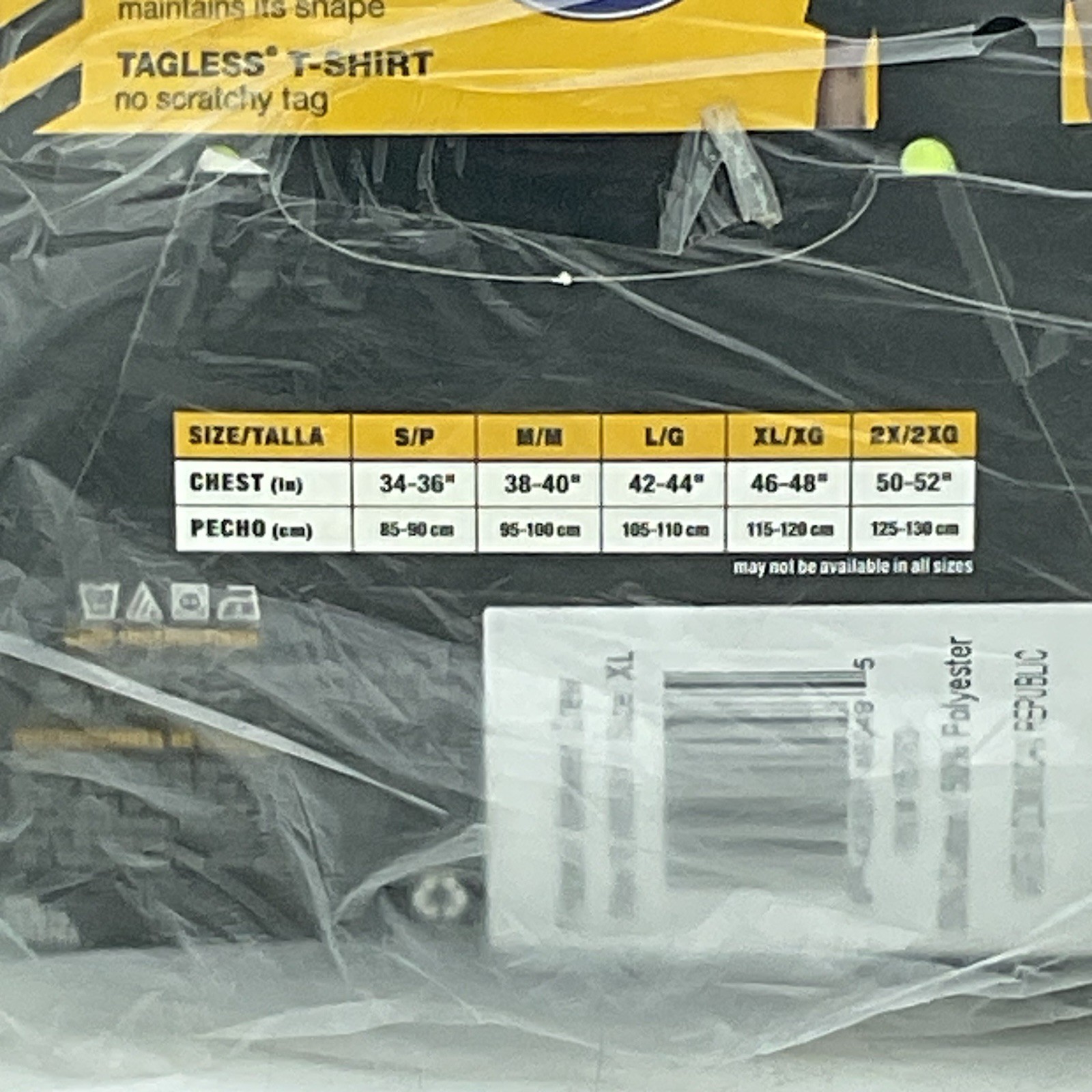 Hanes Men's T-shirt Comfort Blend Quick Drying Crew Neck 3-Packs Yellow Sz. XL gallery