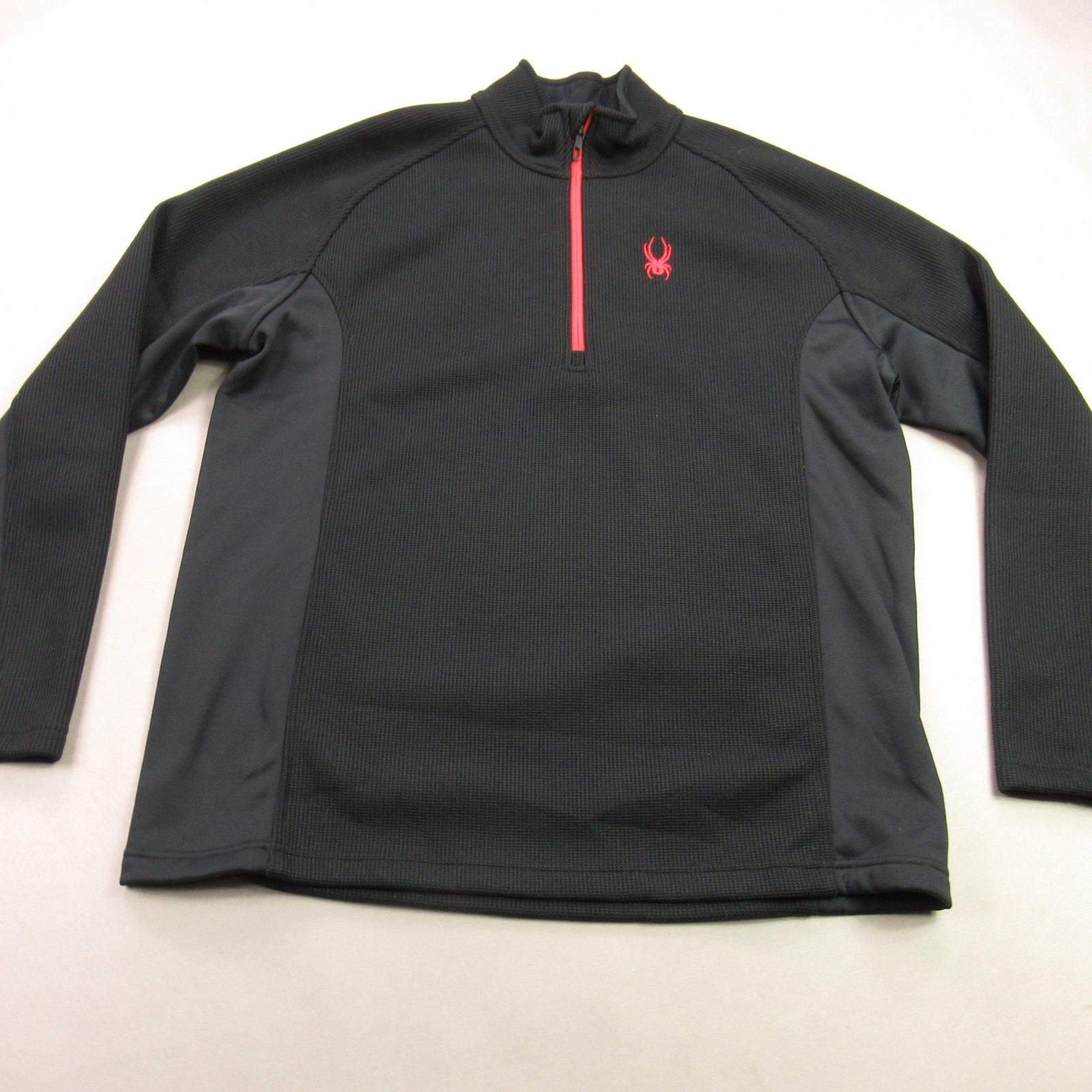 Spyder Shirt Mens 2XL 1/4 Zip Long Sleeve Outdoor Lightweight Black Casual gallery