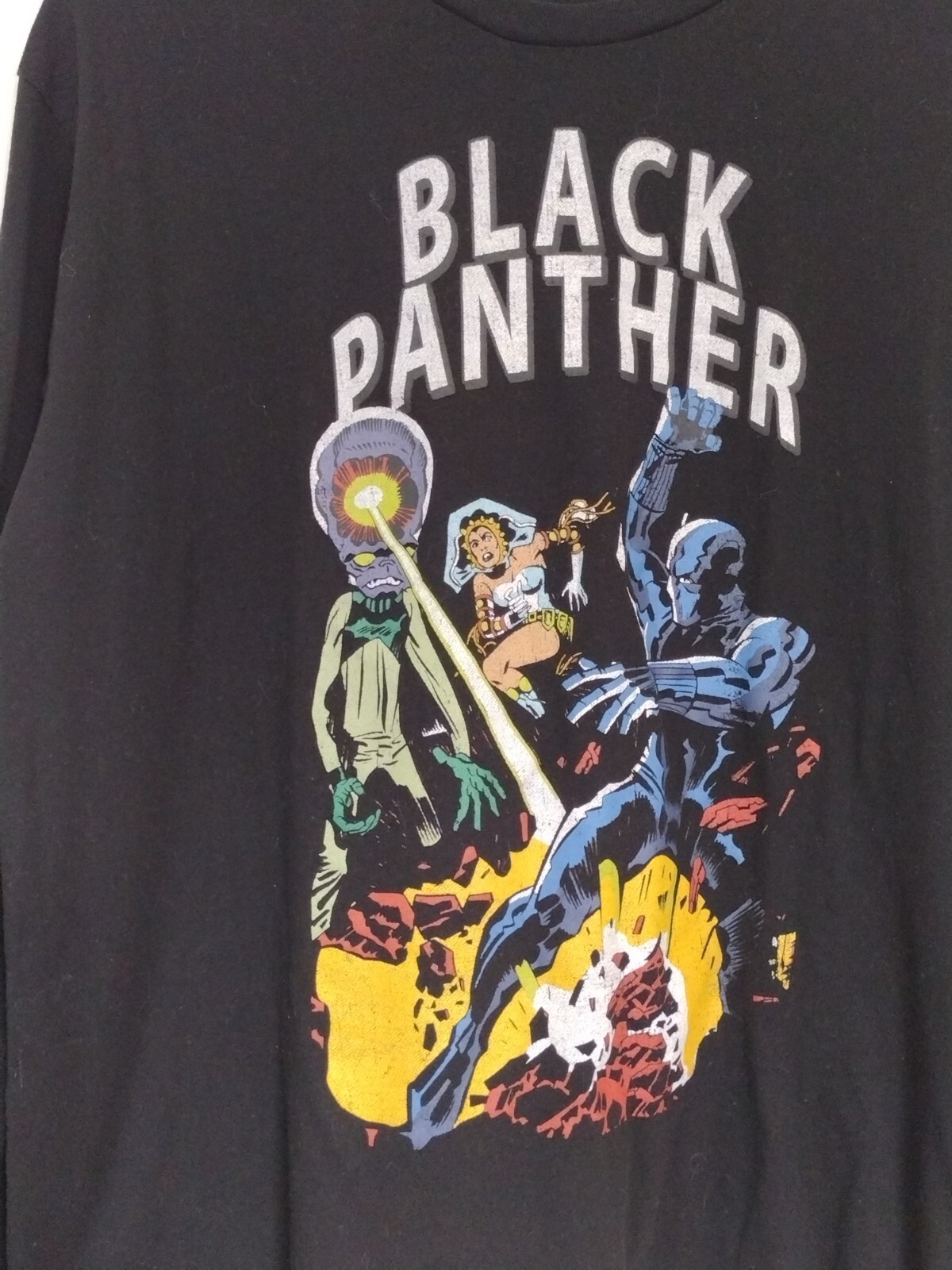 Men's Marvel Black Panther Long Sleeve Graphic T-Shirt Lurk Nakia Heros Size 2XL gallery