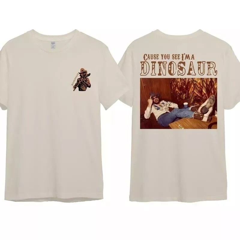 Hank Williams Jr. Dinosaur Western T-Shirt - Trending Cotton for Men, Women gallery