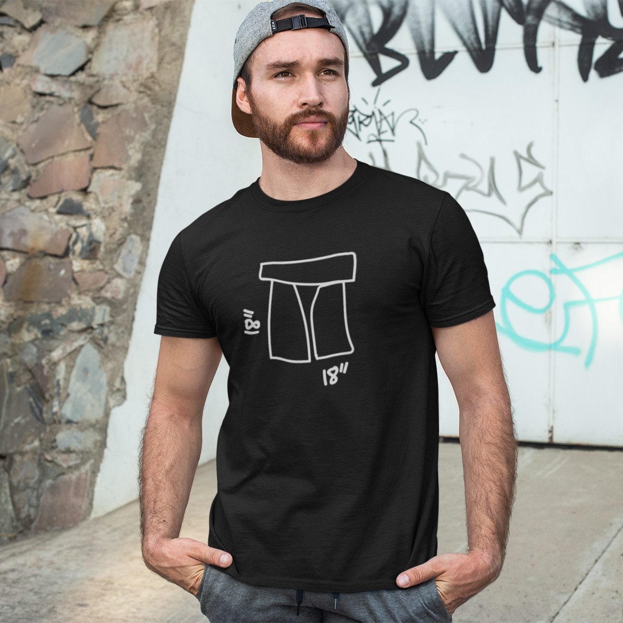 Stonehenge 18" T-shirt (cult movie film spinal tap guitar metal music rock gig) gallery