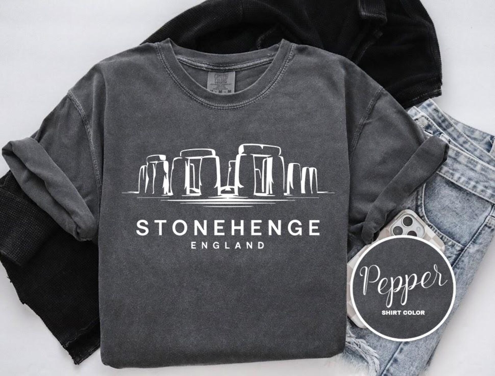 Old Schools Stonehenge England Shirt Travel Gift England Trip Lover Tee