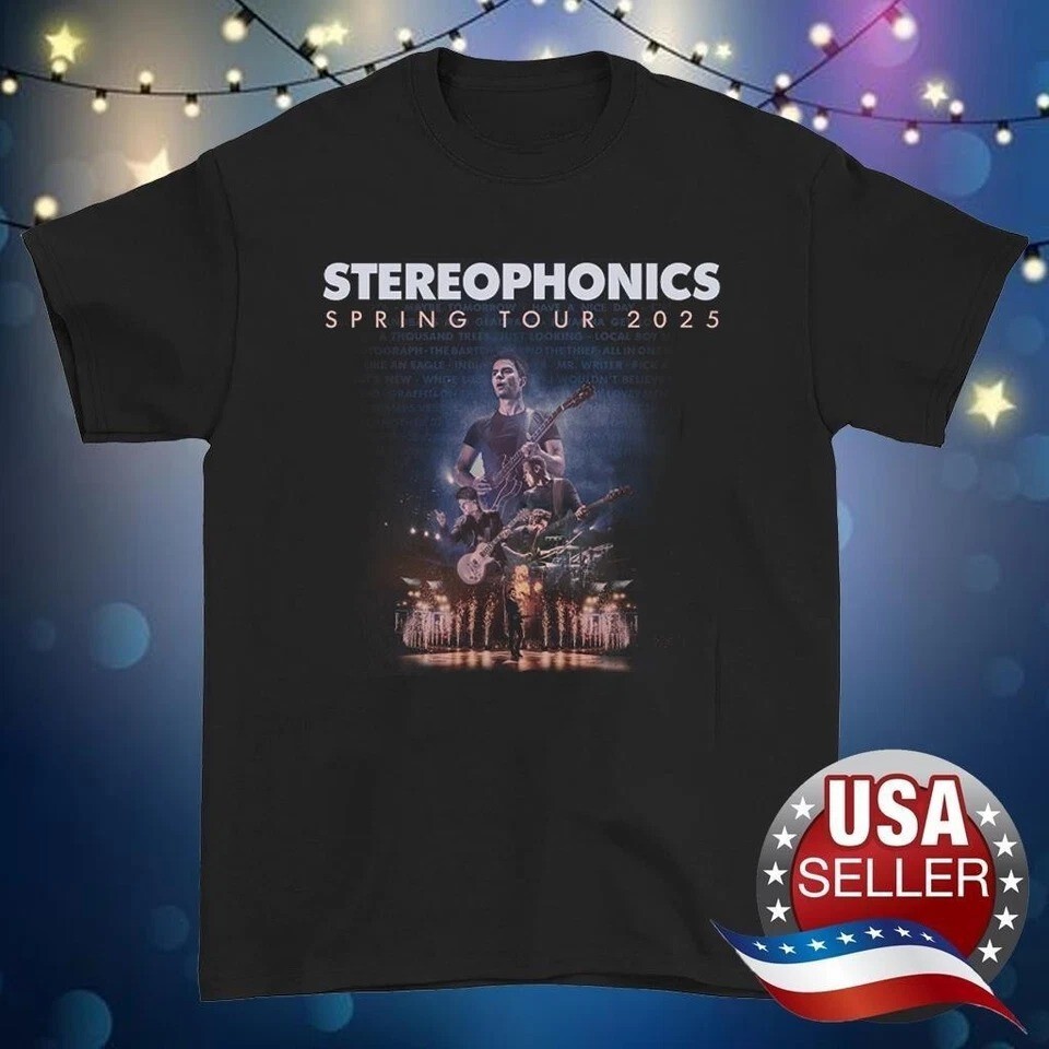 Stereophonics Shirt HOT NEW spring tour 2025 black shirt All sizes FN835