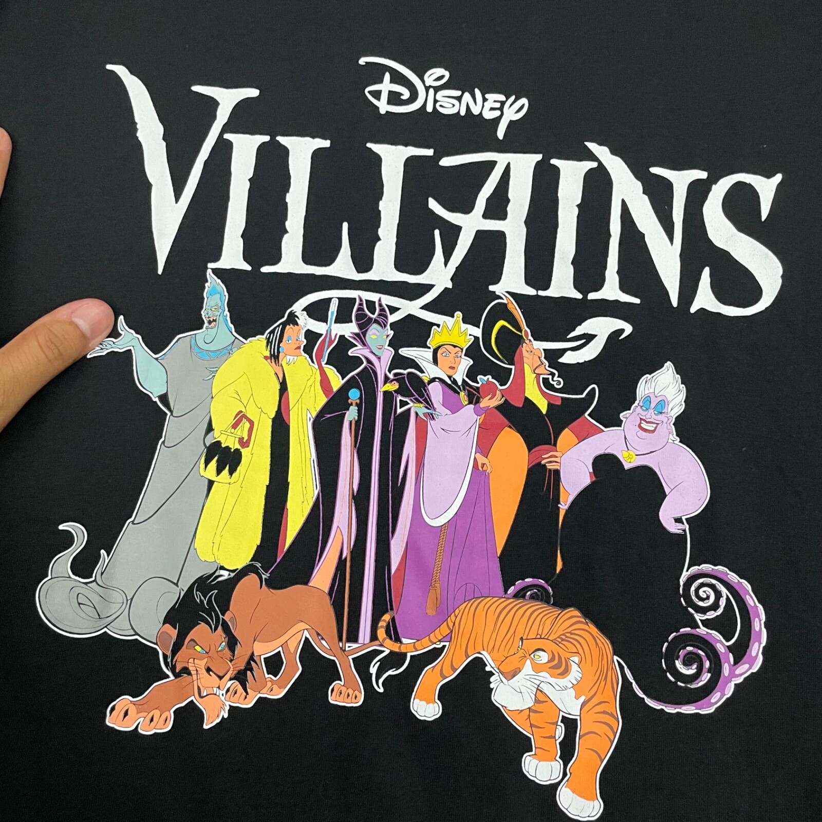 Disney Villains T-Shirt Mens XL Black Cartoon Movie Graphic Cotton Blend Casual gallery