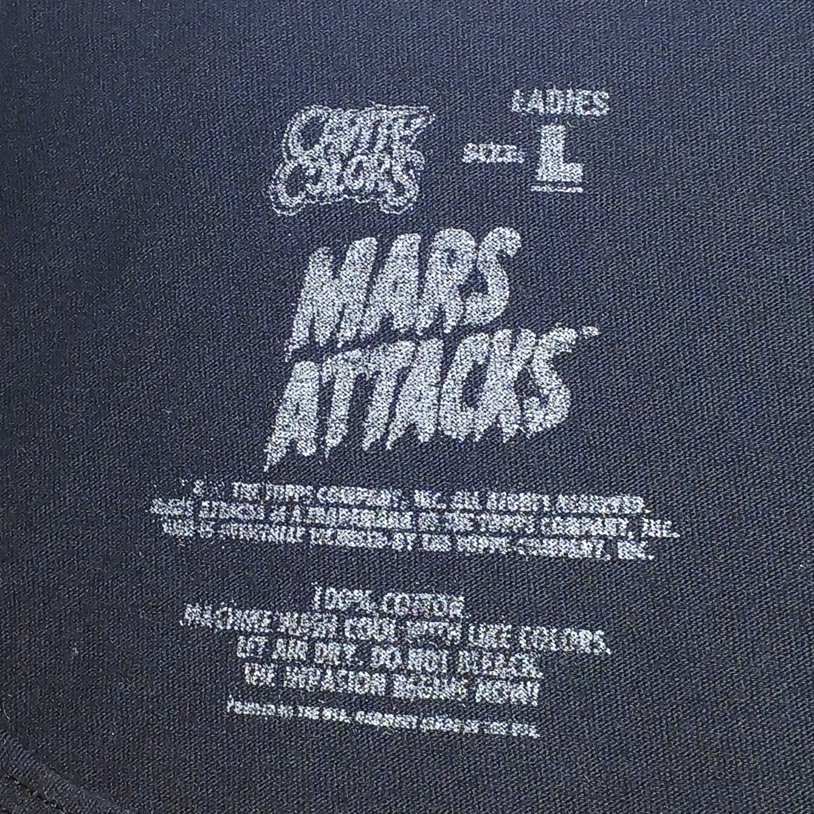 Horror Movie T Shirt Lot of 4 Ladies LRG - Freddy Mars Attacks! See Description gallery